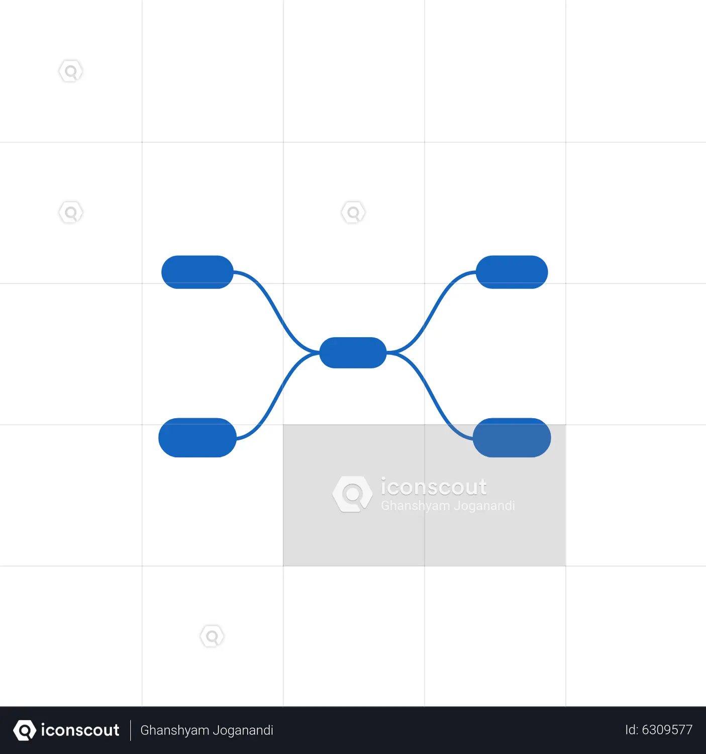 Mind Map Animated Icon download in JSON, LOTTIE or MP4 format