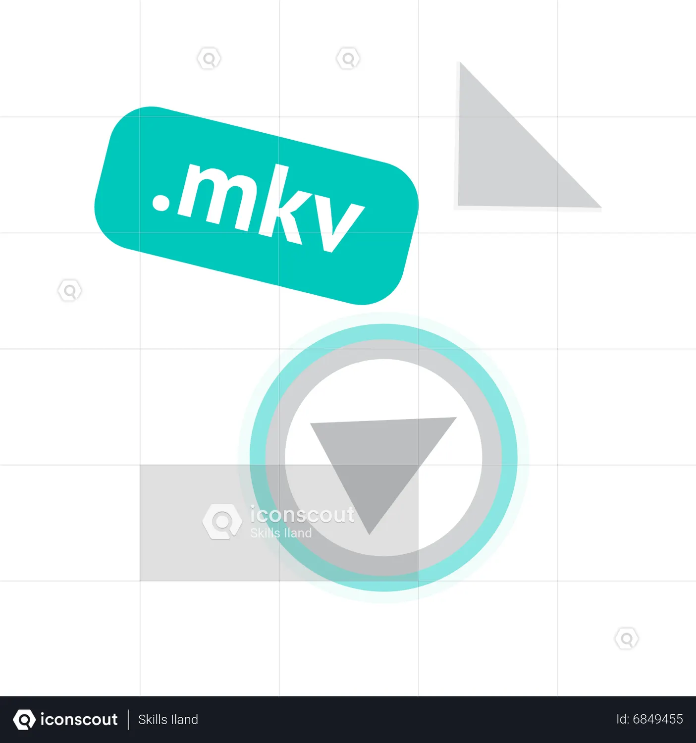 Mkv File Type Animated Icon download in JSON, LOTTIE or MP4 format