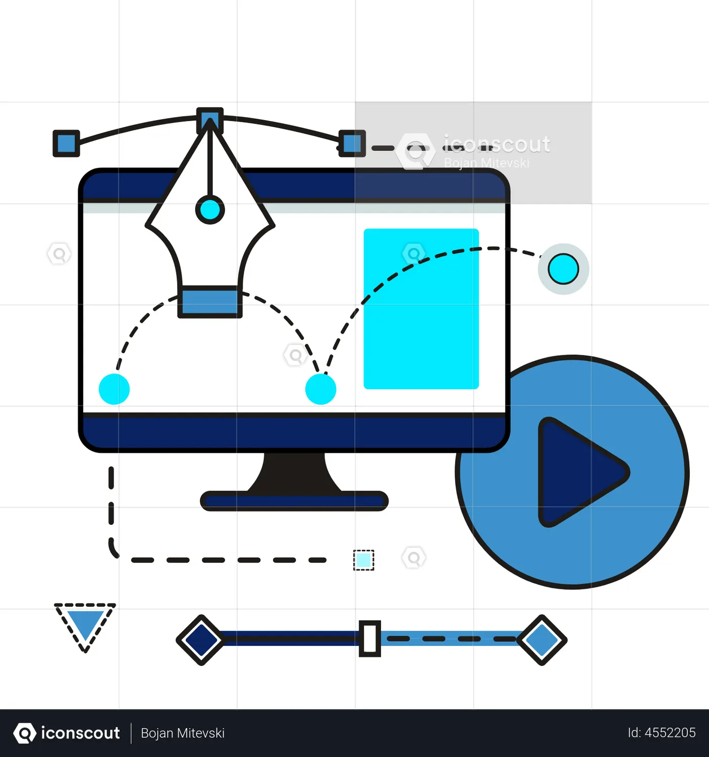 Motion Graphics Animated Icon download in JSON, LOTTIE or MP4 format