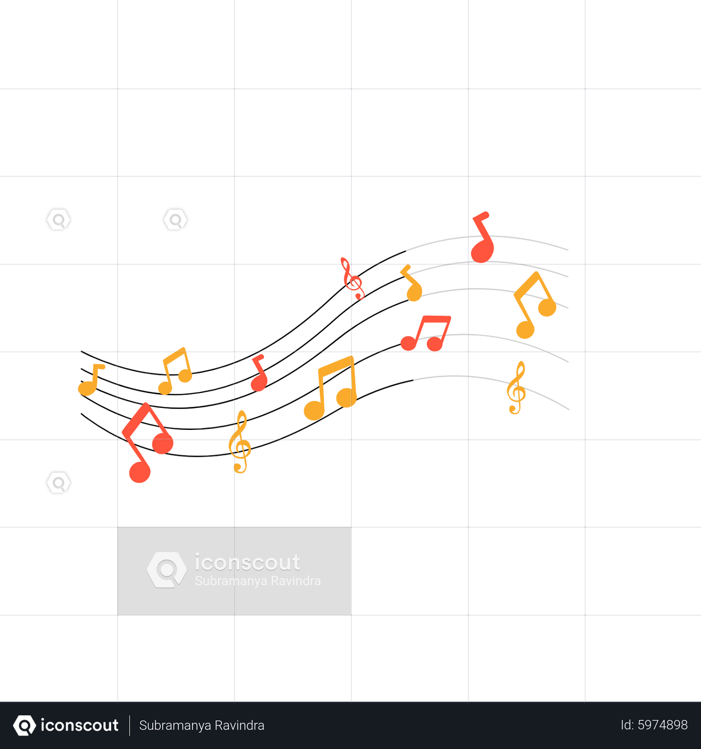 Music Notes Animation by Subramanya Ravindra | LottieFiles