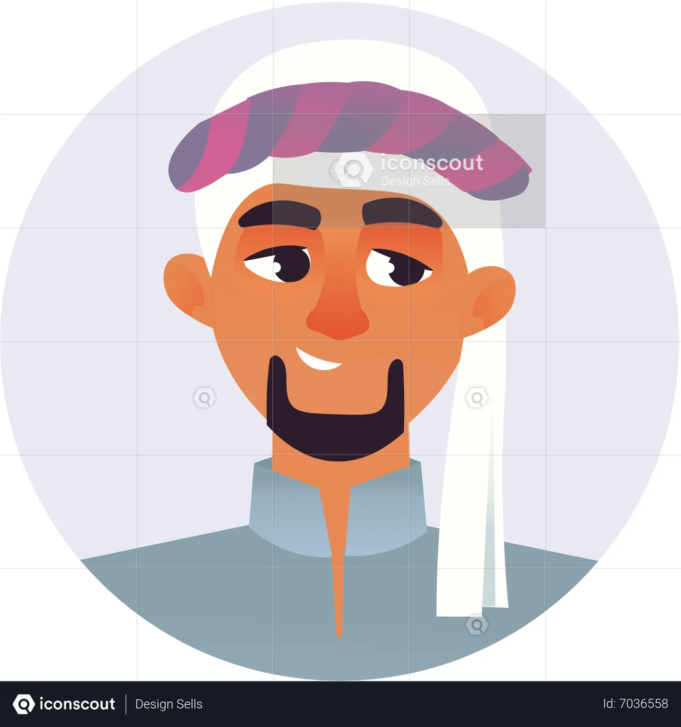 Male avatar Animated Icon download in JSON, LOTTIE or MP4 format