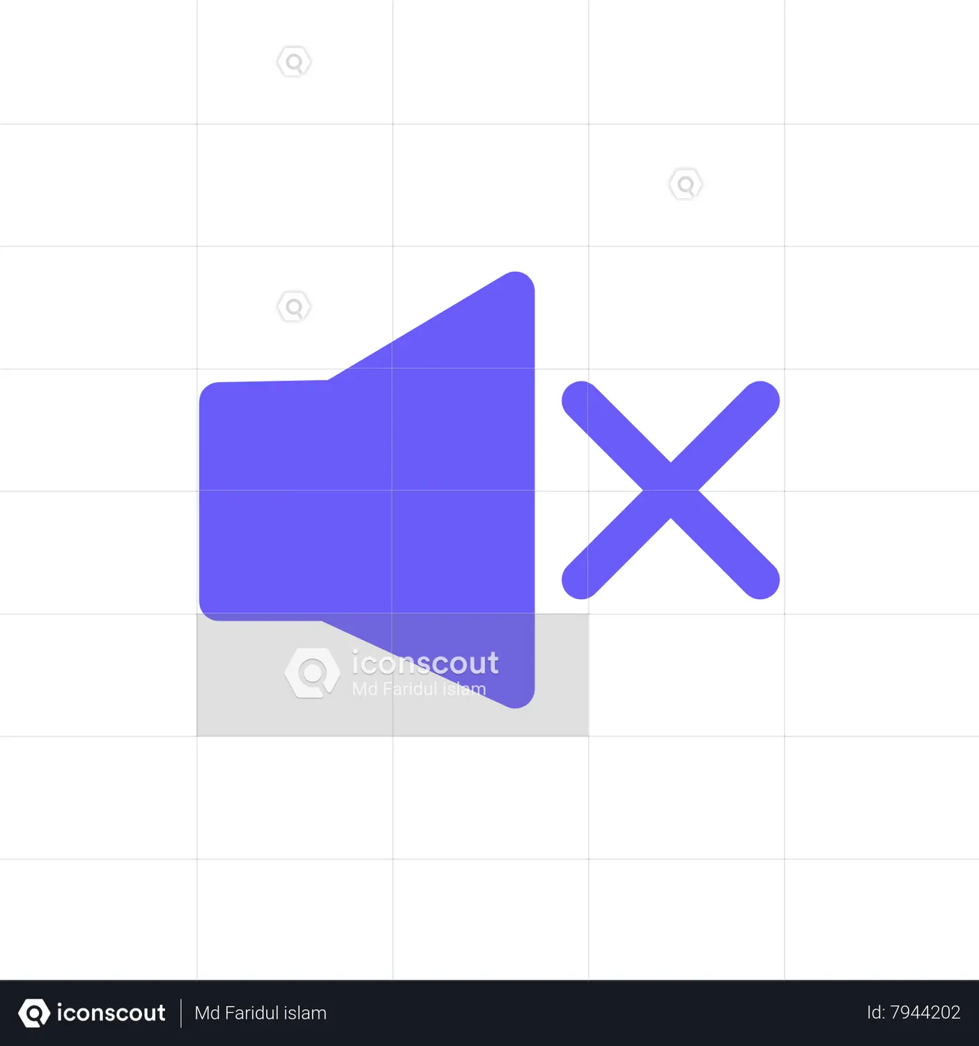 Mute Animated Icon download in JSON, LOTTIE or MP4 format