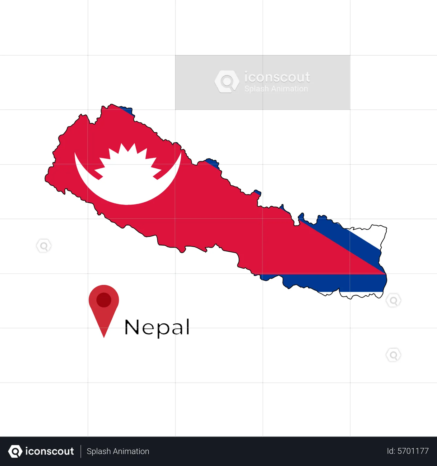 Nepal Flag Map Animation - Free Download Maps And Navigation Animations ...