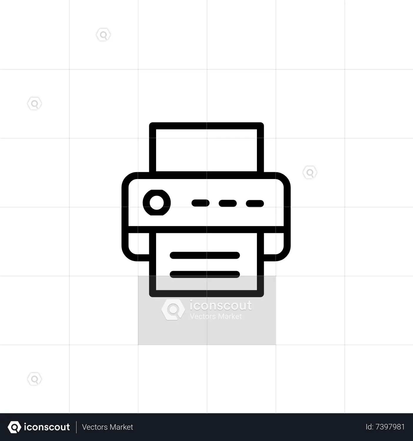 Network Printer Animated Icon download in JSON, LOTTIE or MP4 format