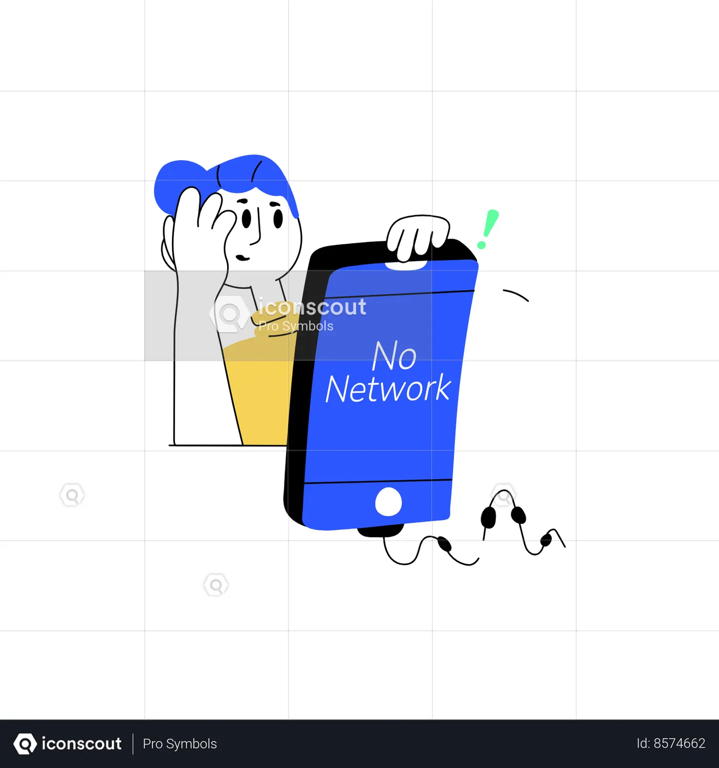 Network Problem Animated Icon download in JSON, LOTTIE or MP4 format