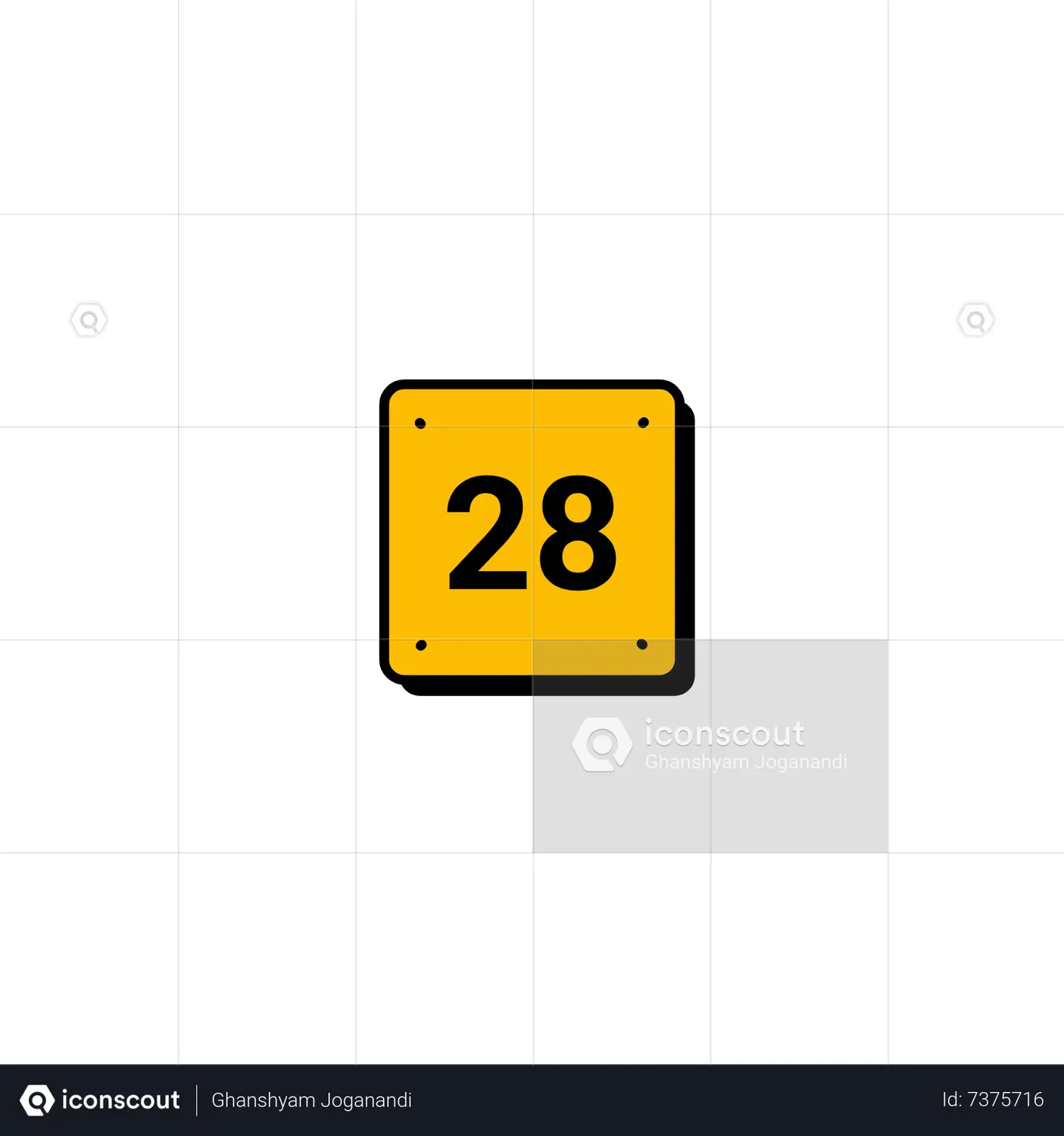 Number 28 Animated Icon - Free Download Sign & Symbols Animated Icons ...