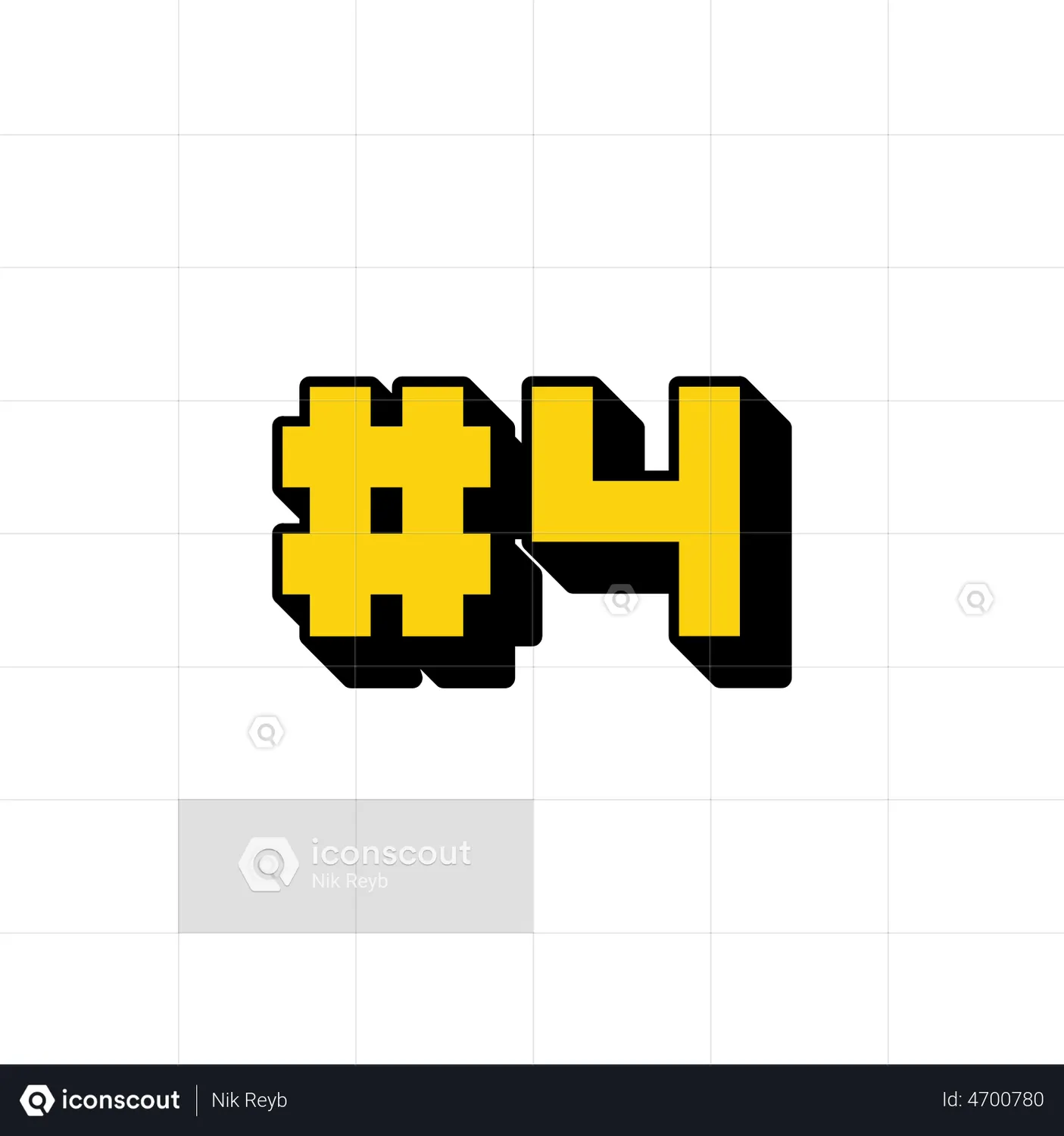  Number 4 Animation - Free Download Sign & Symbols Animations | IconScout