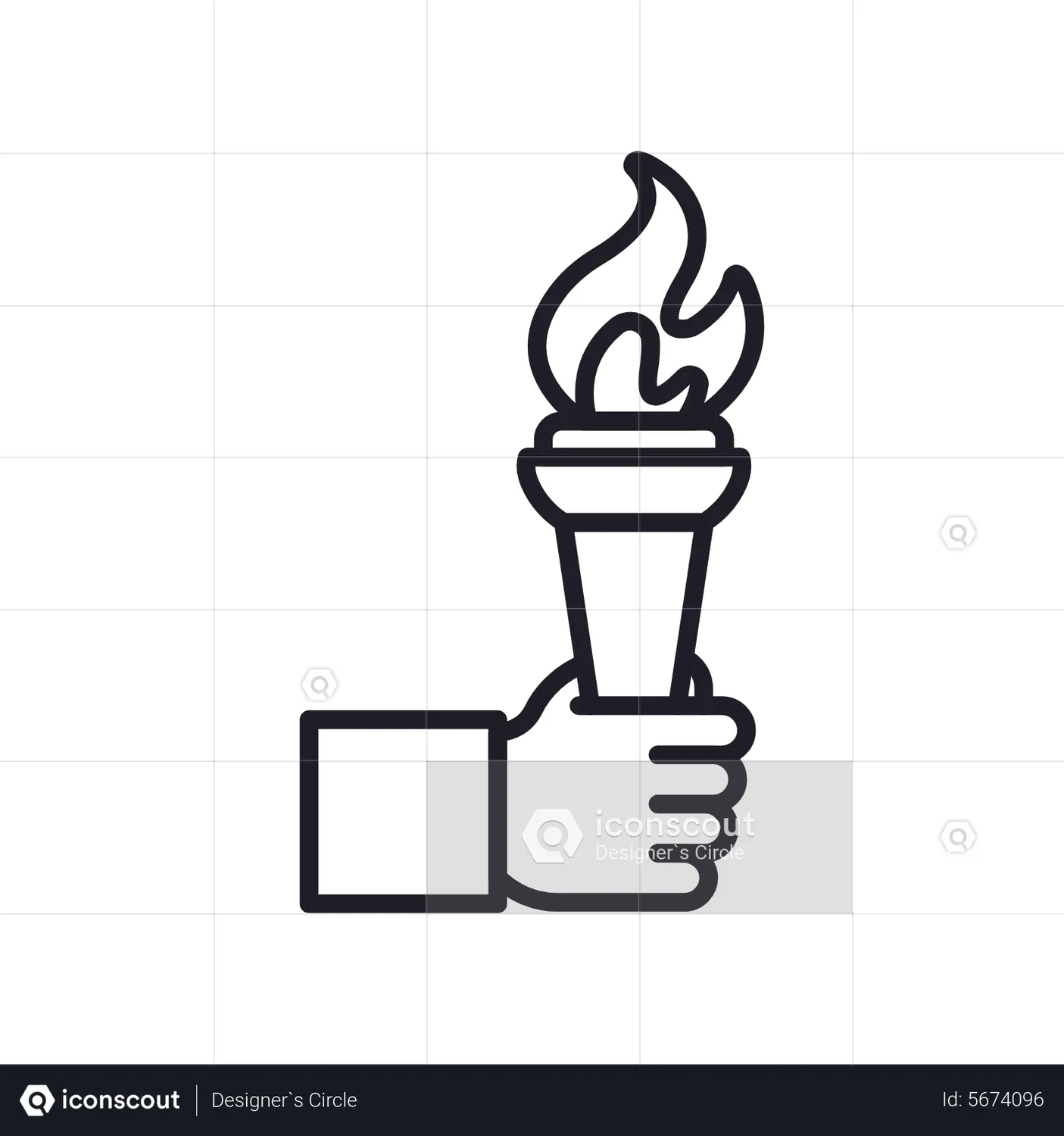 Olympic Flame Animated Icon download in JSON, LOTTIE or MP4 format