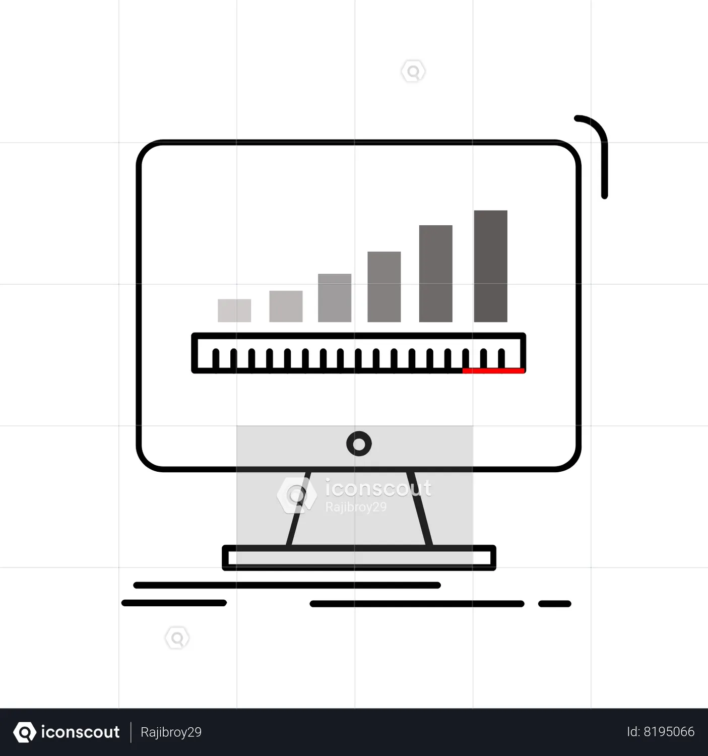 Online Measurement Animated Icon download in JSON, LOTTIE or MP4 format