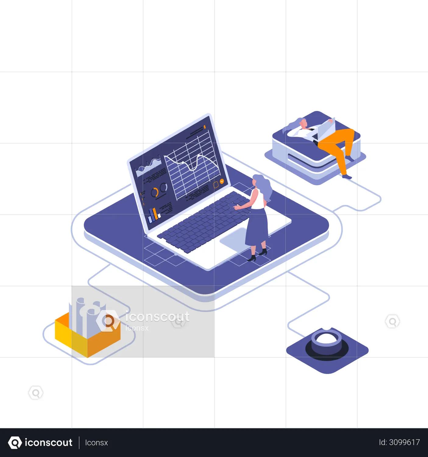 Online Statistics Animation - Free Download Business Animations | IconScout