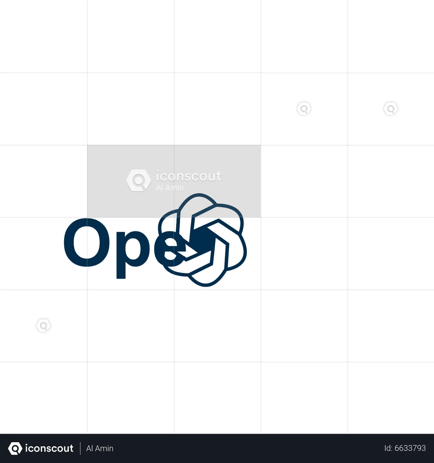 Openai animated logo download in json lottie or mp4 format