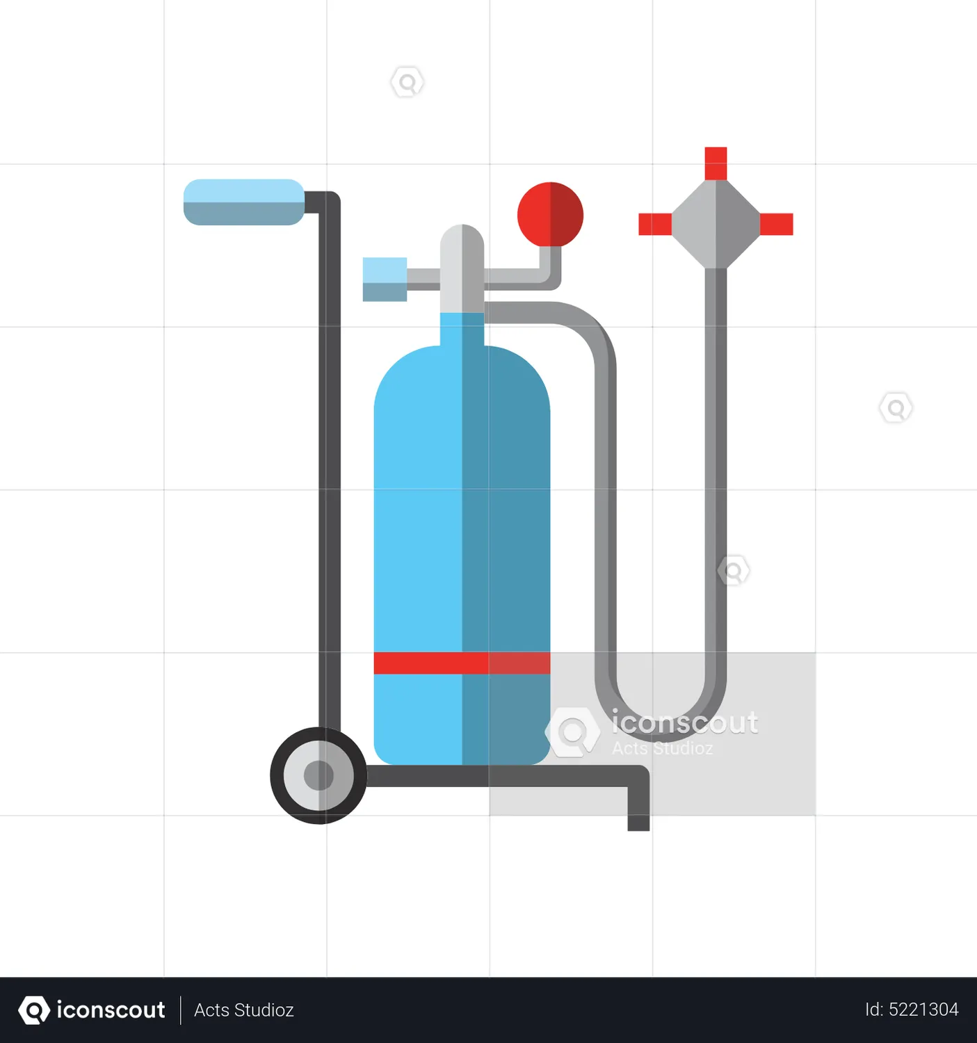 Oxygen Cylinder Animated Icon download in JSON, LOTTIE or MP4 format