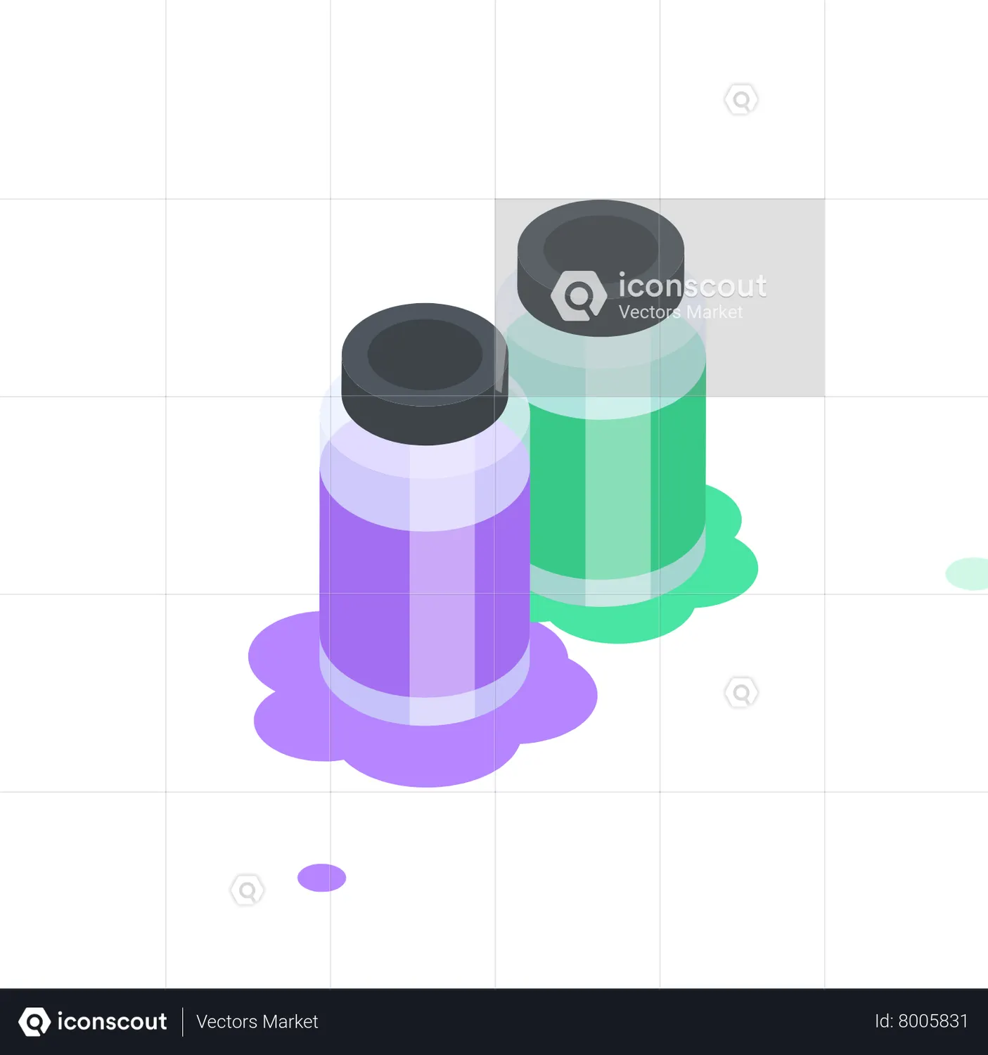 Paint Jars Animated Icon download in JSON, LOTTIE or MP4 format