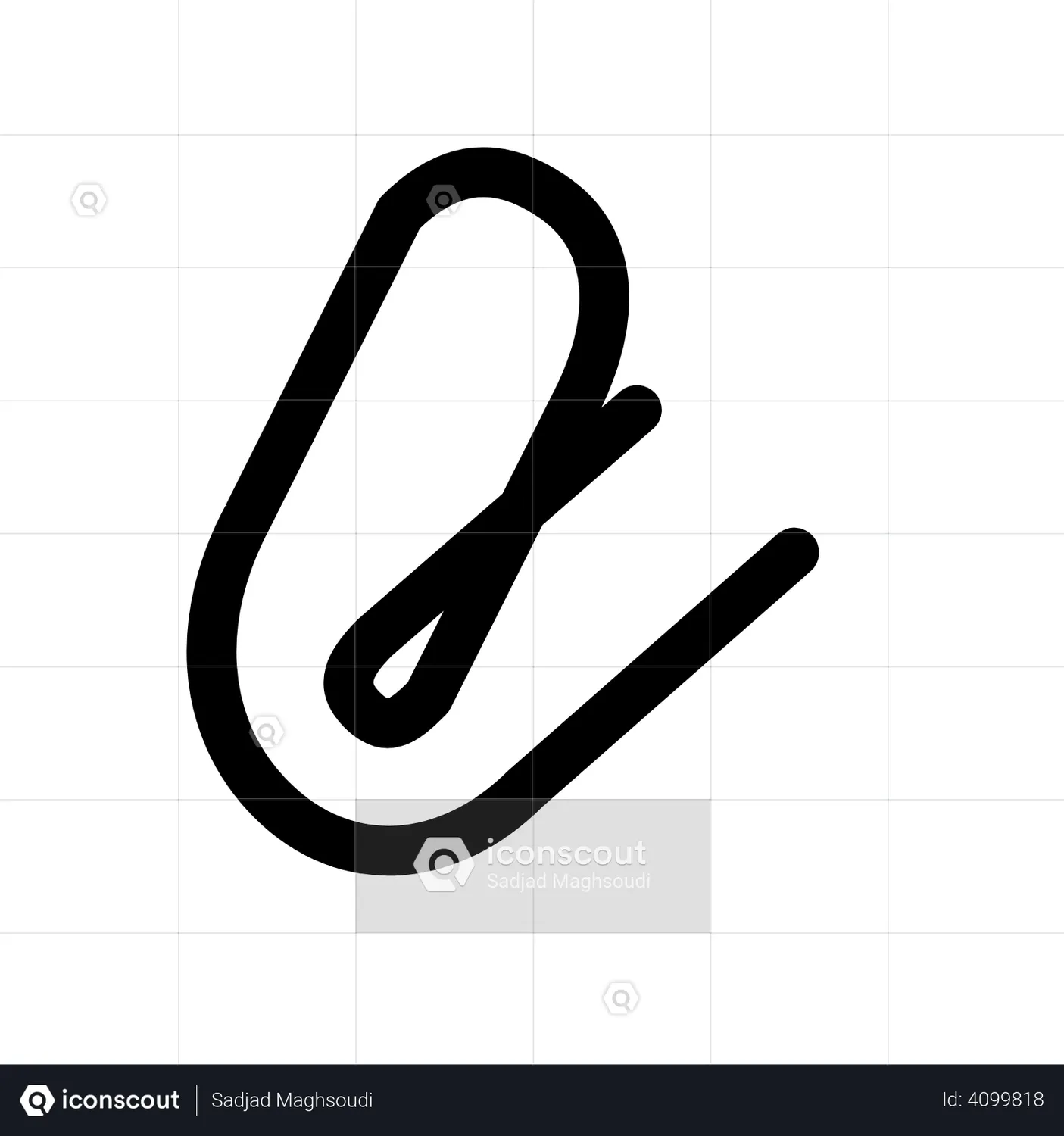 Paperclip Animated Icon download in JSON, LOTTIE or MP4 format