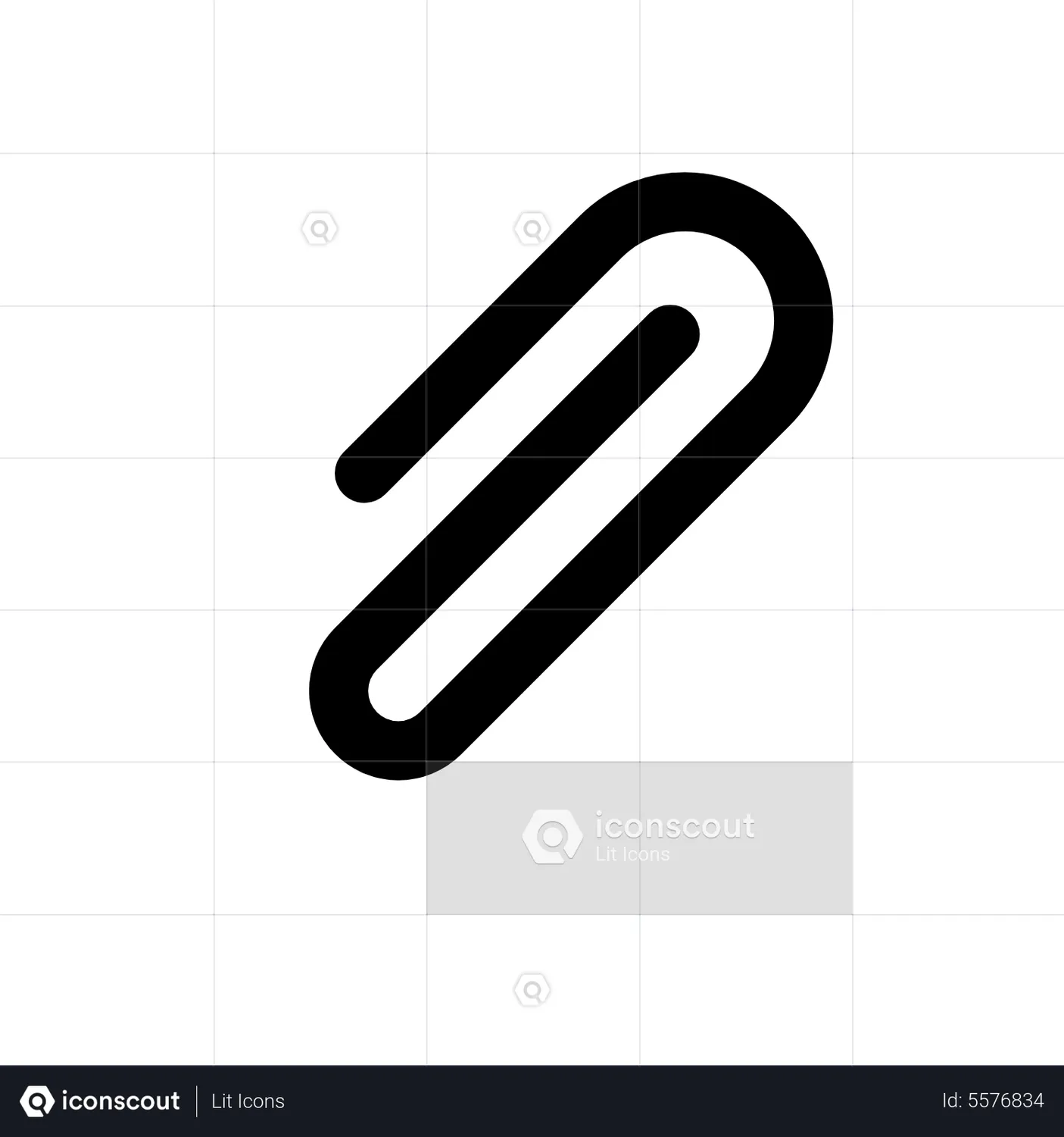 Paperclip Animated Icon download in JSON, LOTTIE or MP4 format