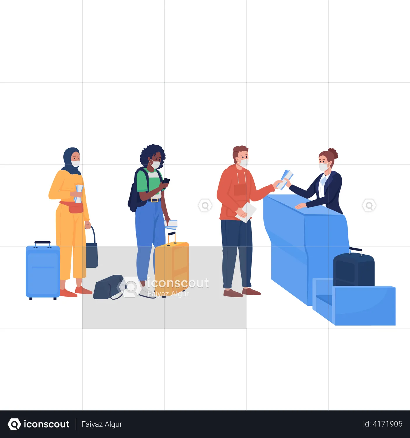 PassportCheckingAtAirportAnimation-FreeDownloadPeopleAnimations|IconScout