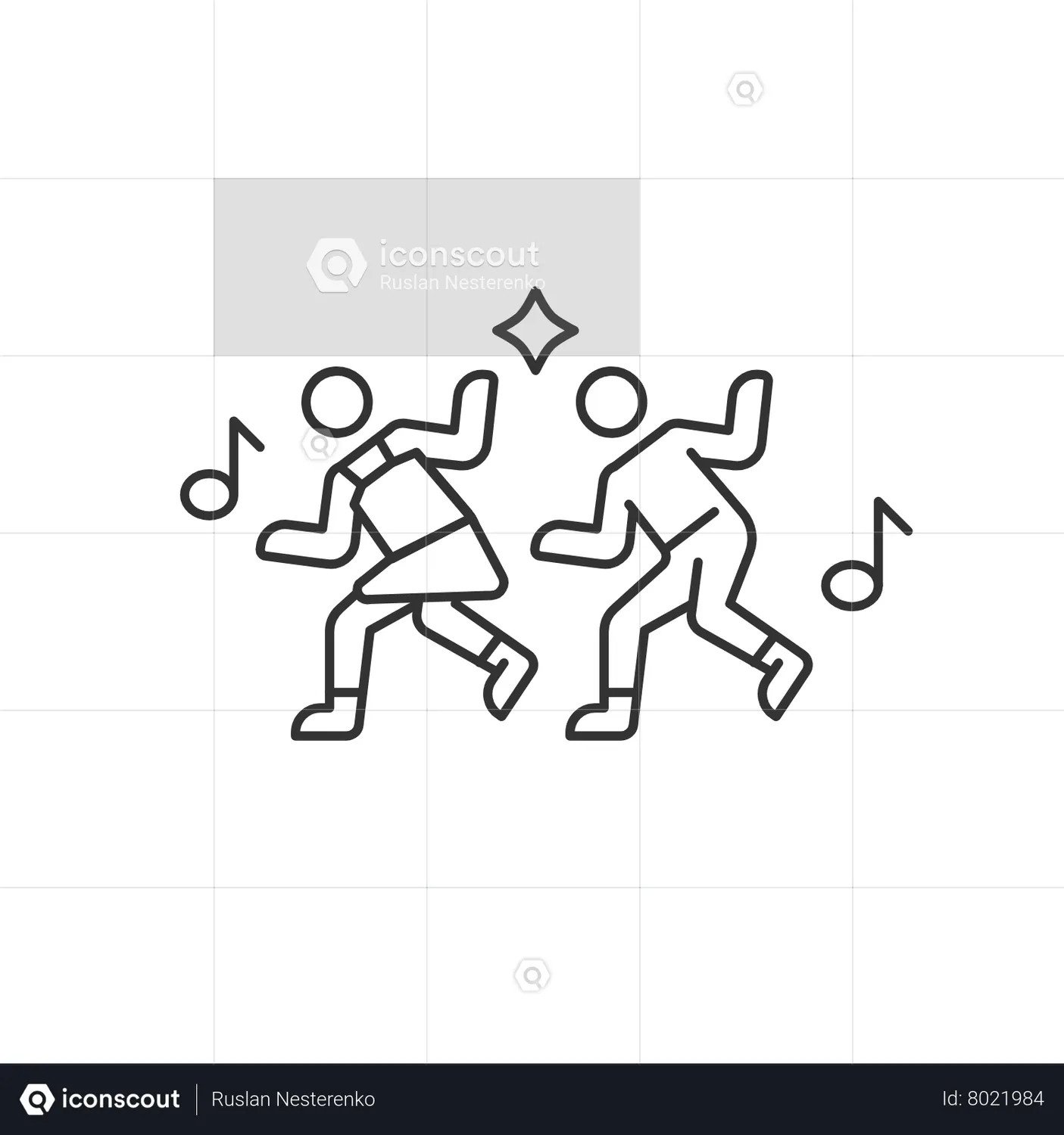People dancing Animated Icon download in JSON, LOTTIE or MP4 format