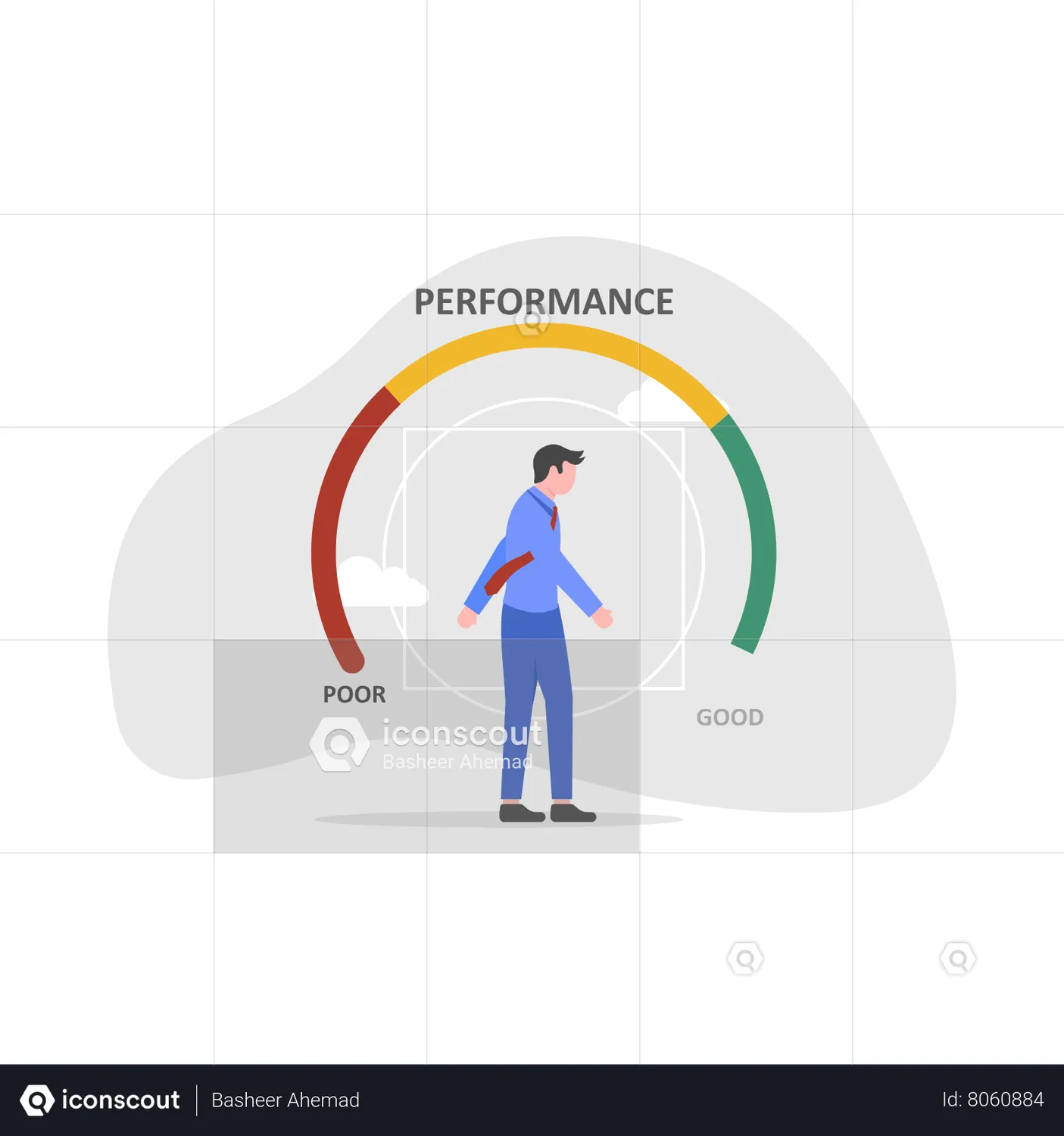 PerformanceanalysisAnimatedIllustrationdownloadinJSON,LOTTIEorMP4format