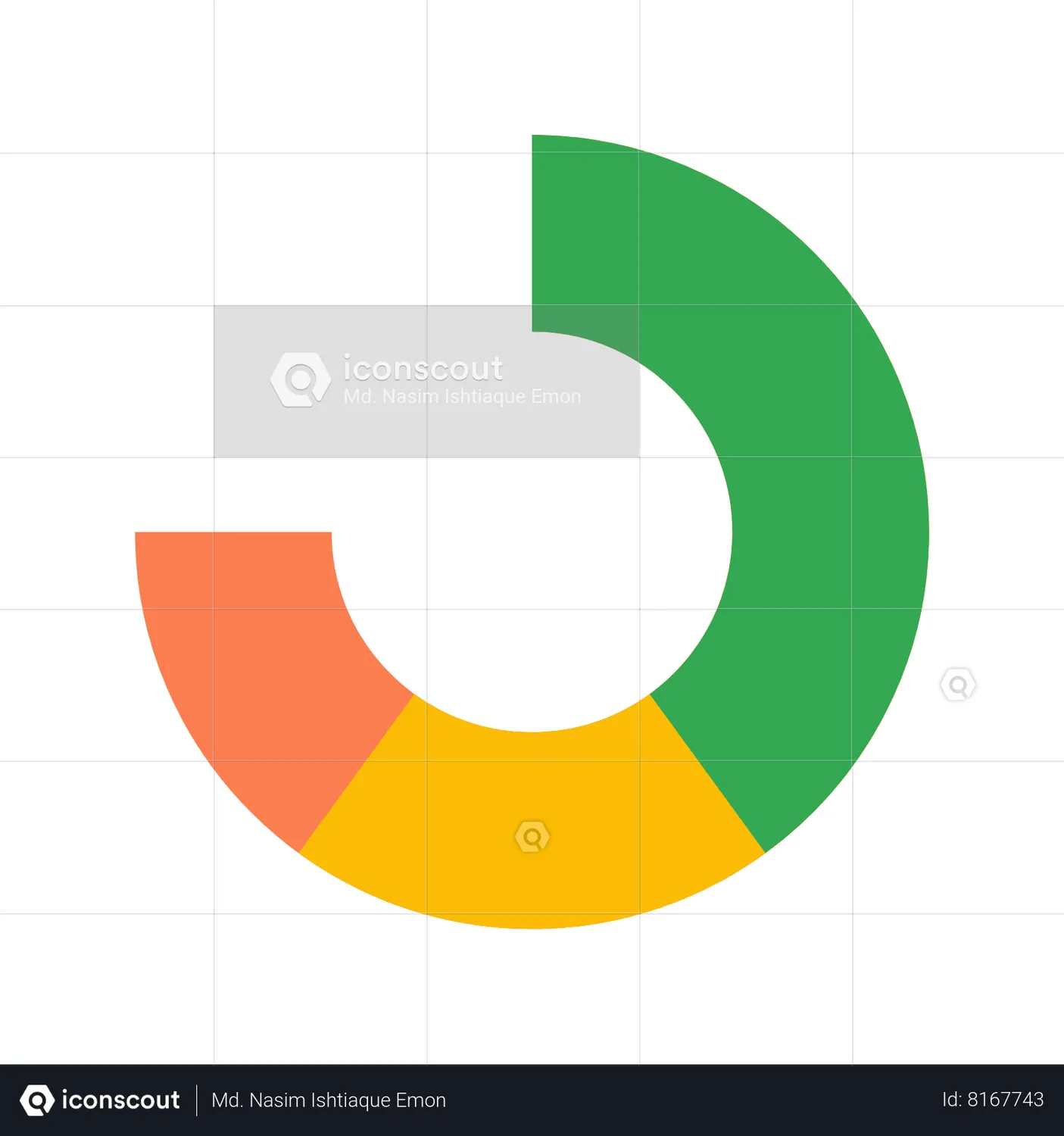 Pie Chart Animated Icon download in JSON, LOTTIE or MP4 format