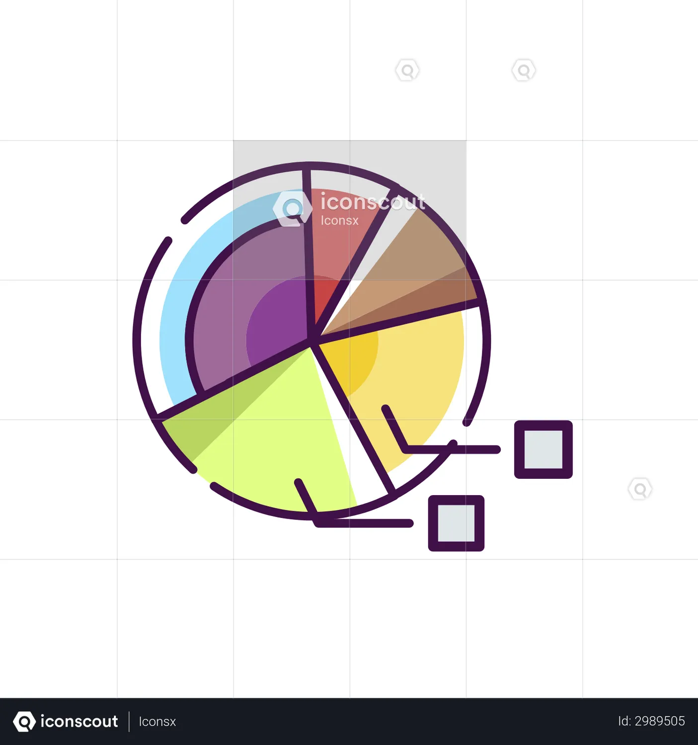 Pie Chart Animated Icon download in JSON, LOTTIE or MP4 format