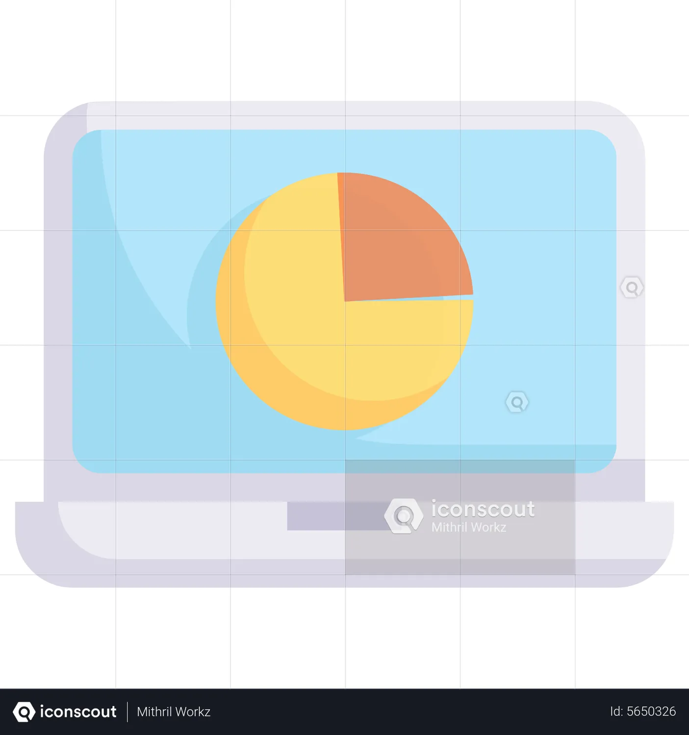 Pie Chart Animated Icon download in JSON, LOTTIE or MP4 format