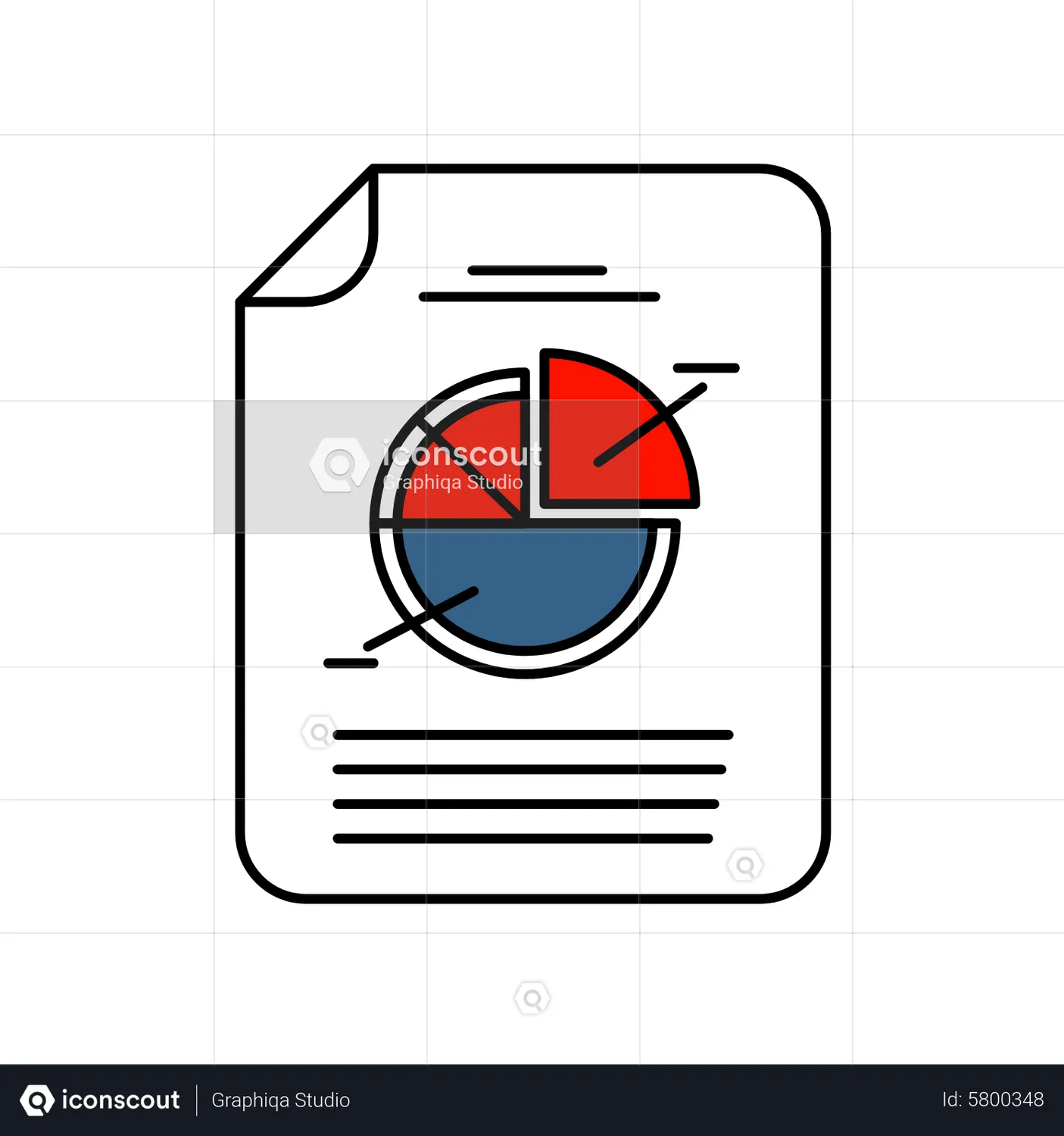 Pie Chart Animated Icon download in JSON, LOTTIE or MP4 format