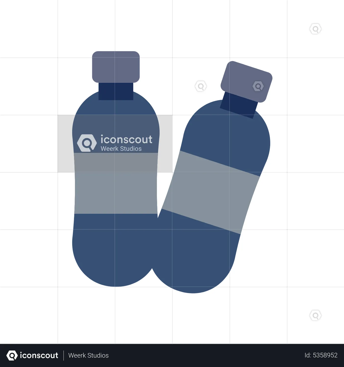 Plastic Bottles Animated Icon download in JSON, LOTTIE or MP4 format