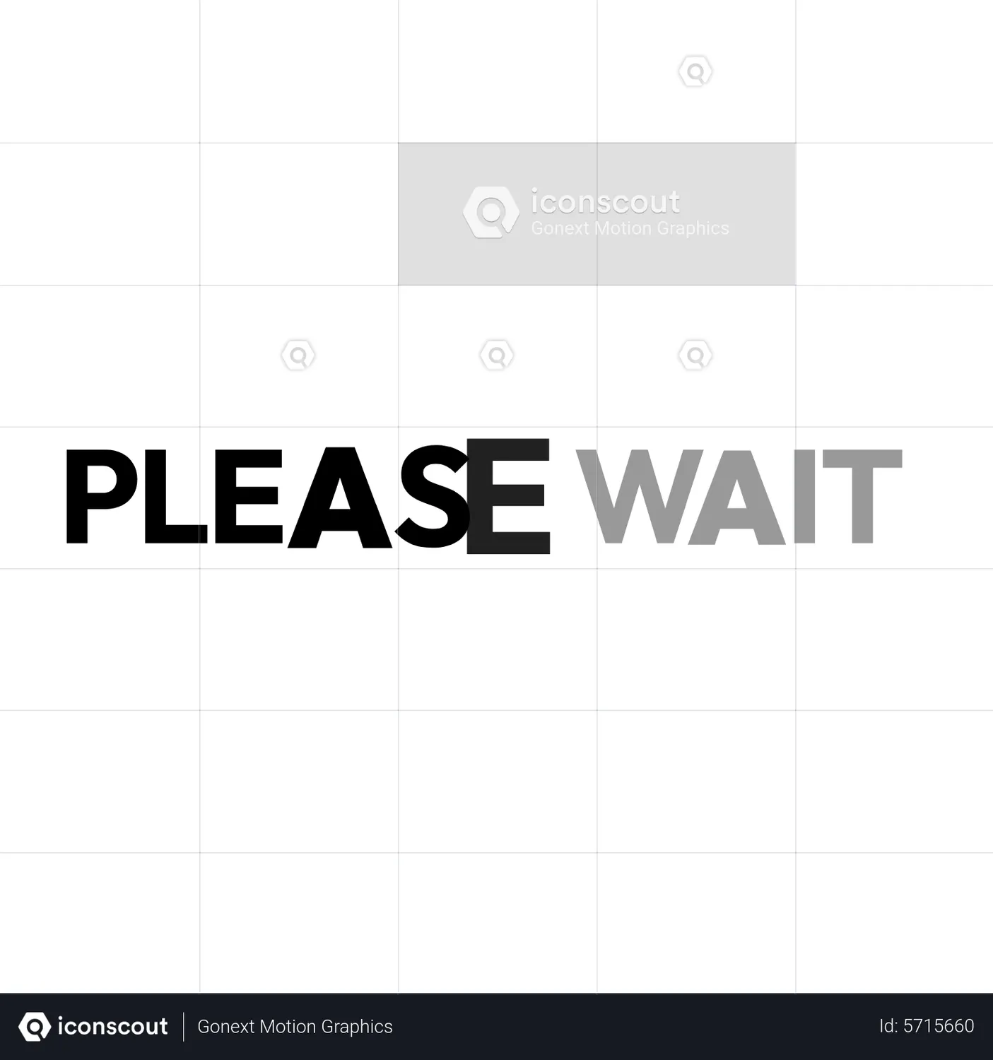 Please Wait Animated Icon download in JSON, LOTTIE or MP4 format