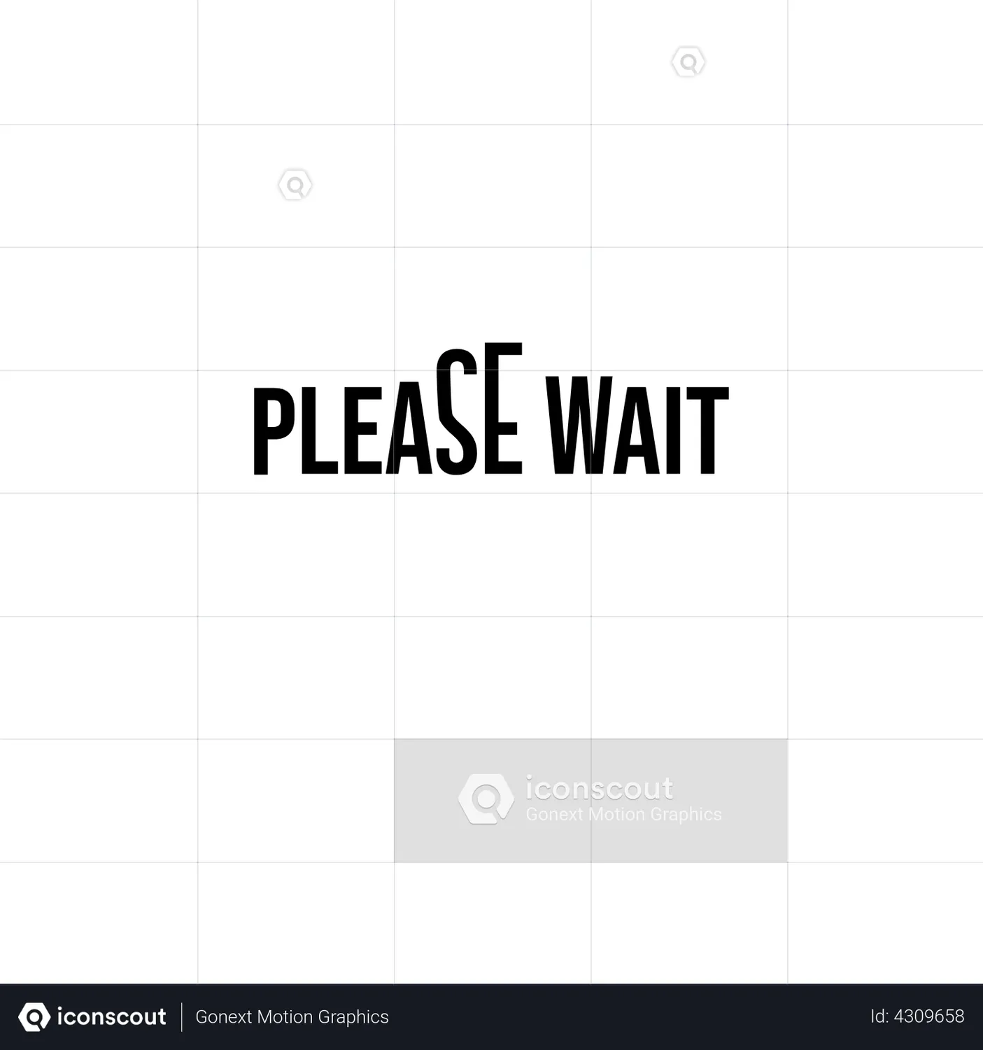 Please wait Loader Animated Icon download in JSON, LOTTIE or MP4 format