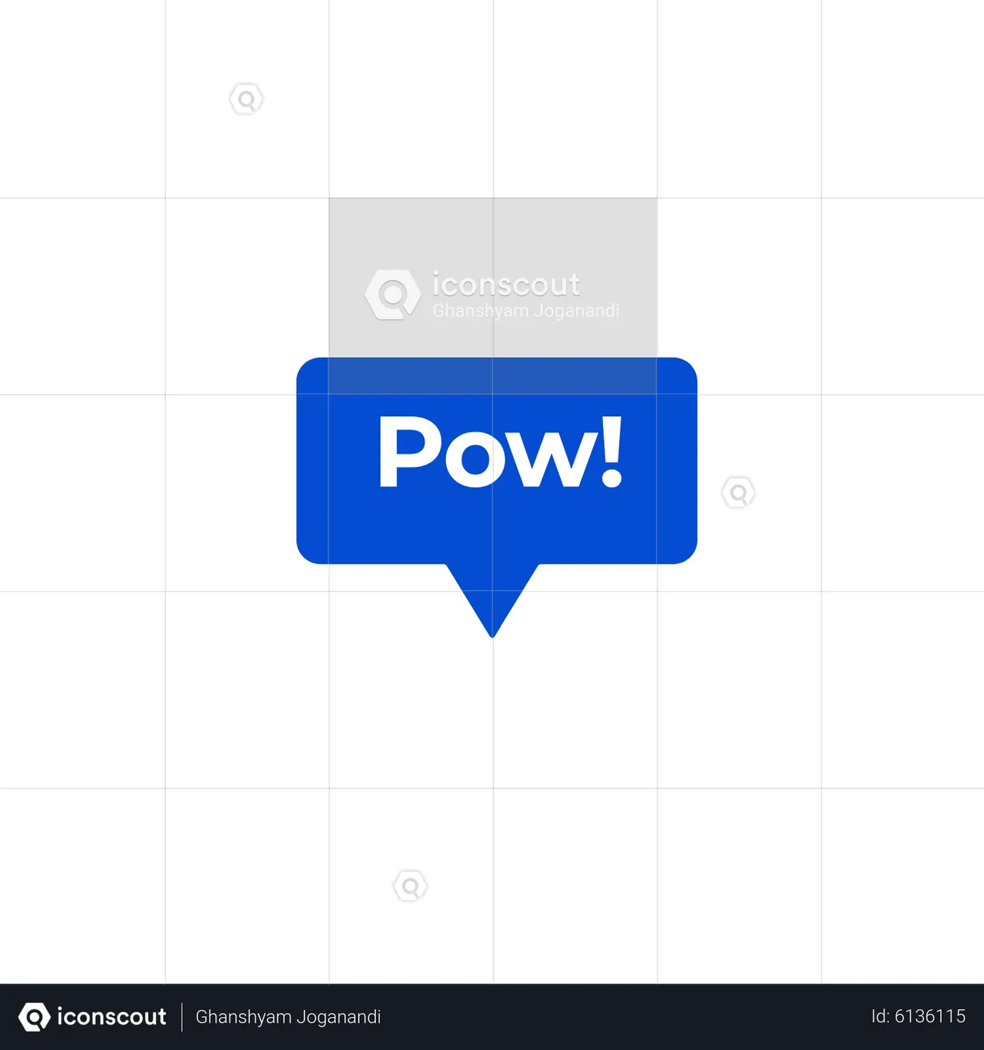 Pow Animated Icon download in JSON, LOTTIE or MP4 format