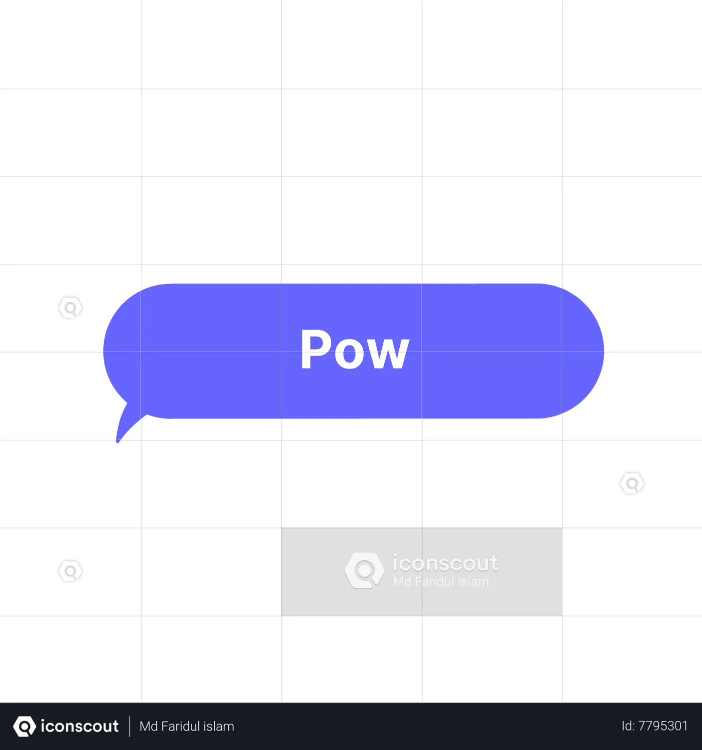 Pow Animated Icon download in JSON, LOTTIE or MP4 format