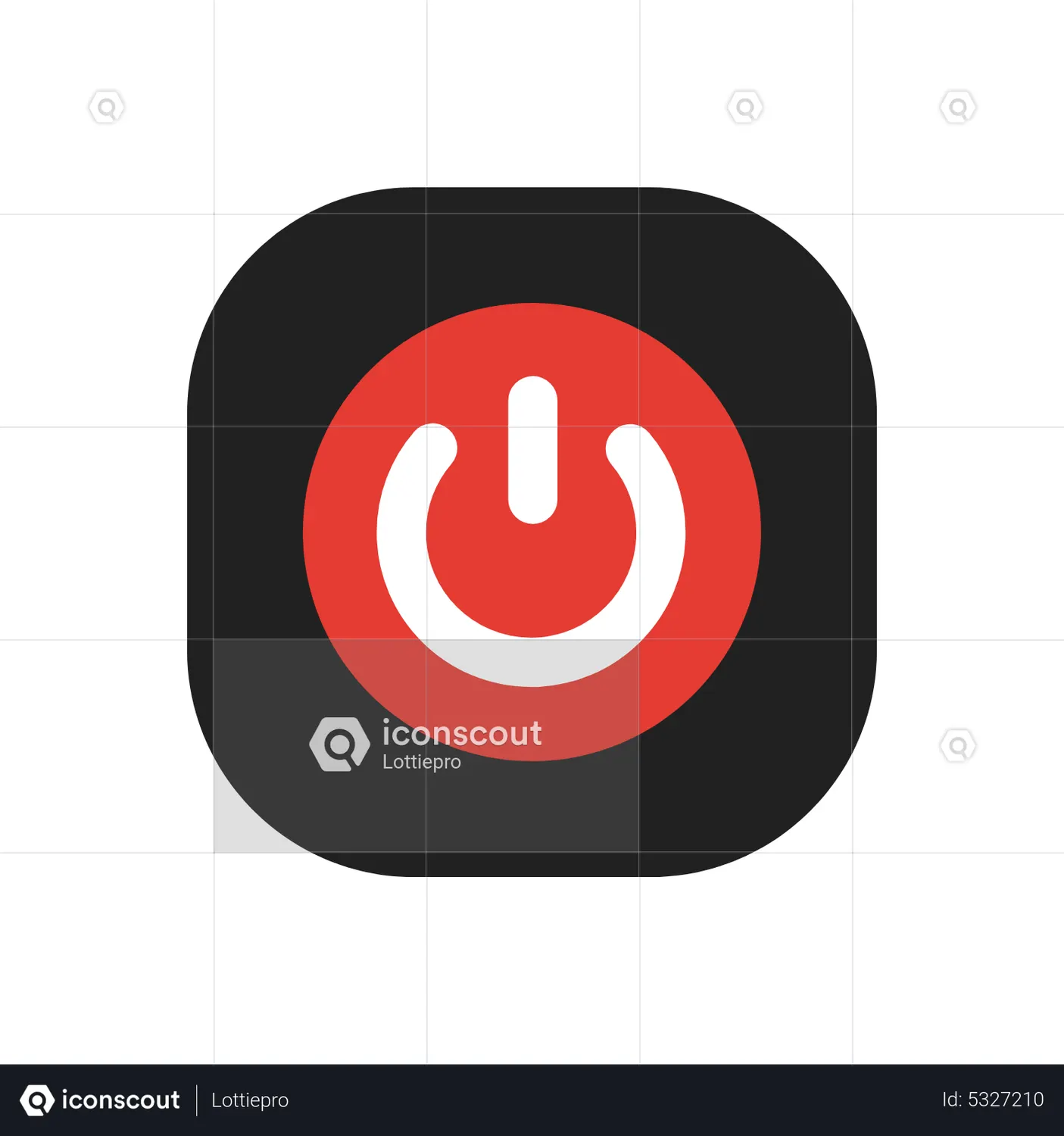 Power Button Animated Icon download in JSON, LOTTIE or MP4 format