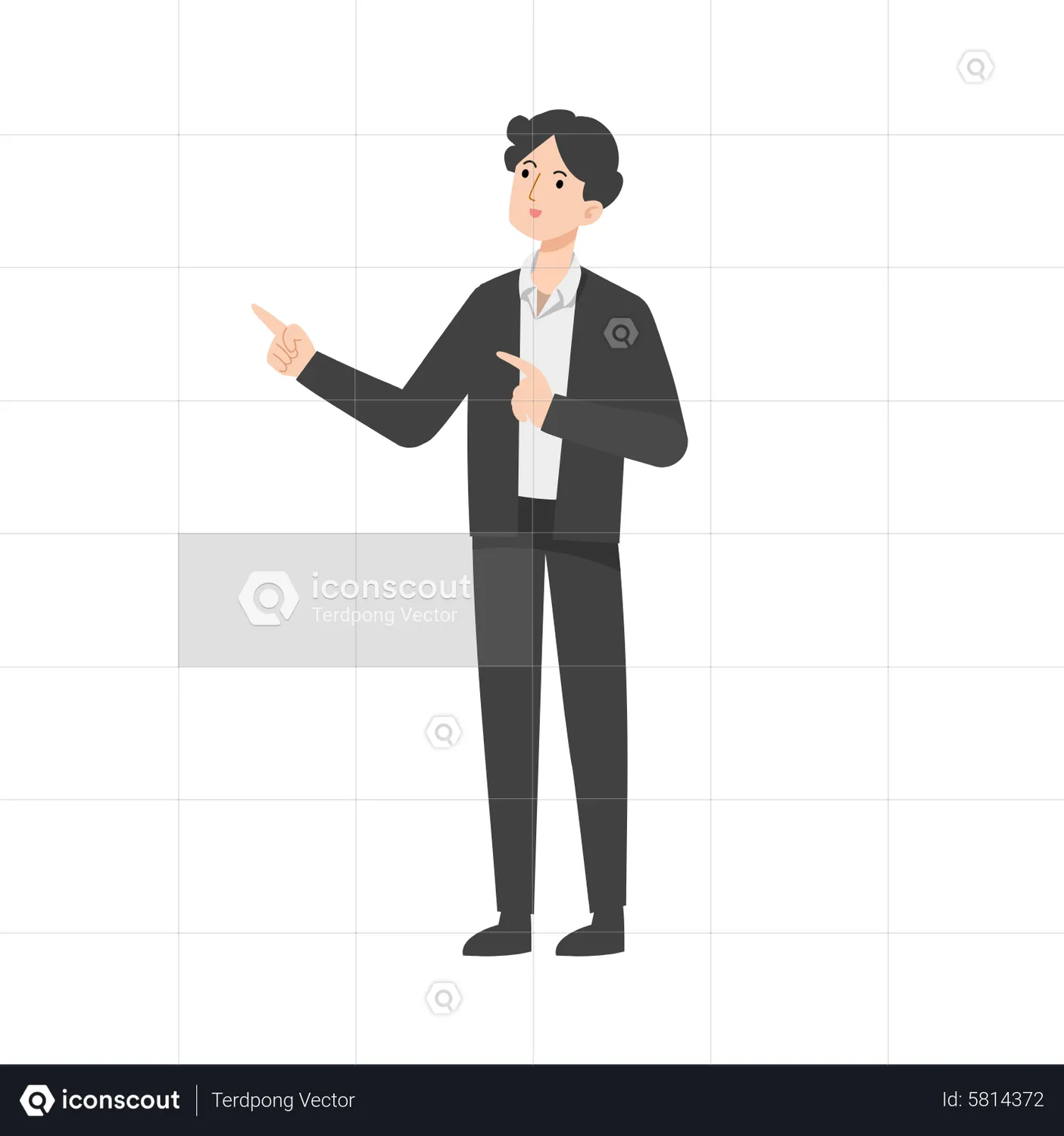 Presenting Gesture Animated Illustration download in JSON, LOTTIE or ...