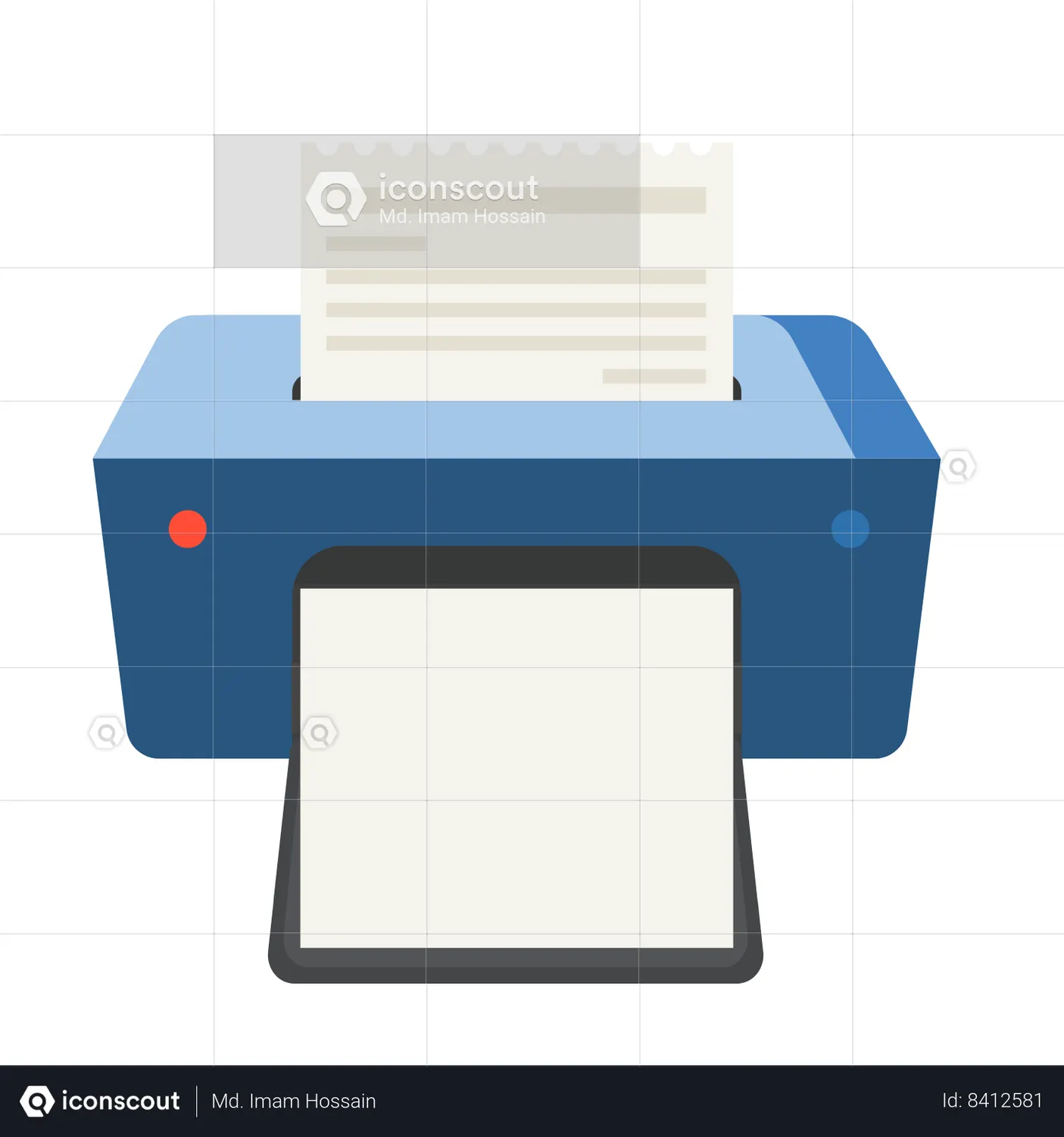 Printer Animated Icon download in JSON, LOTTIE or MP4 format