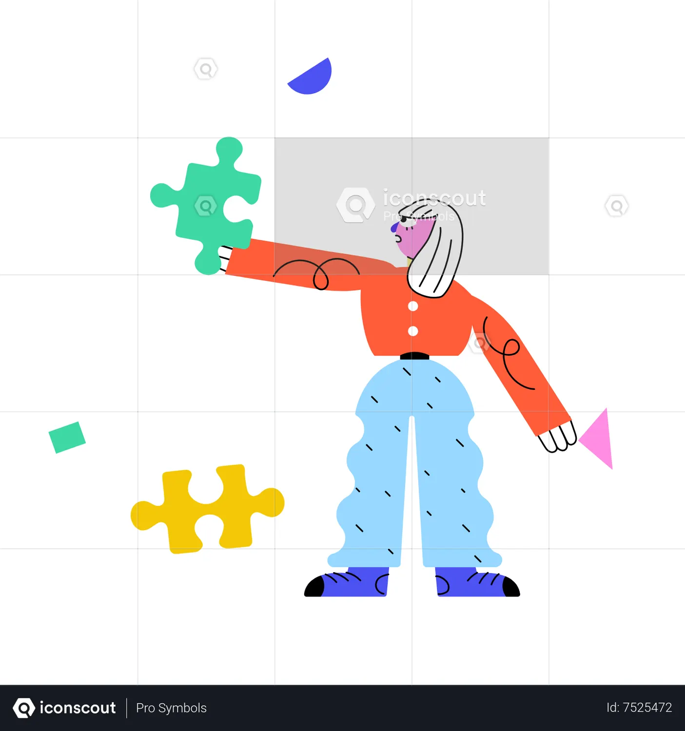Problem Solving Animated Illustration download in JSON, LOTTIE or MP4 ...