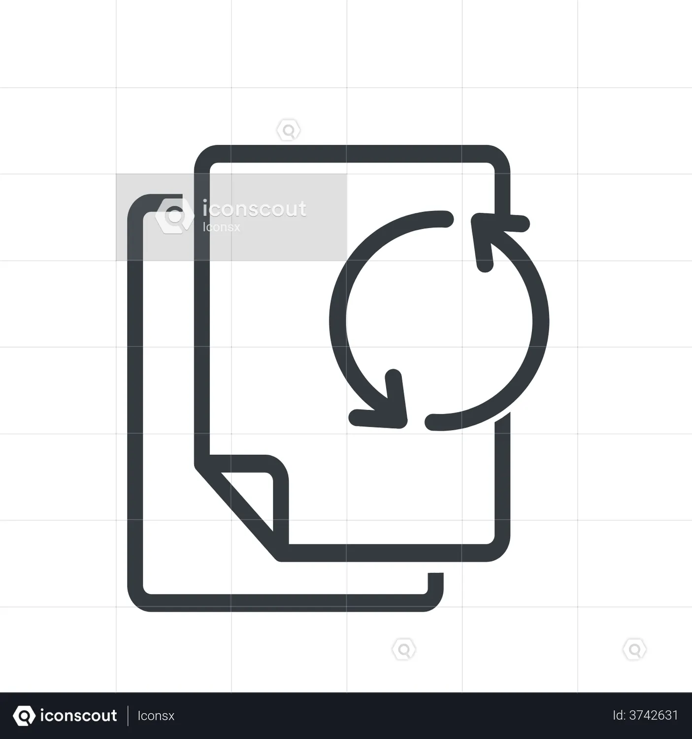 Processing File Animated Icon download in JSON, LOTTIE or MP4 format
