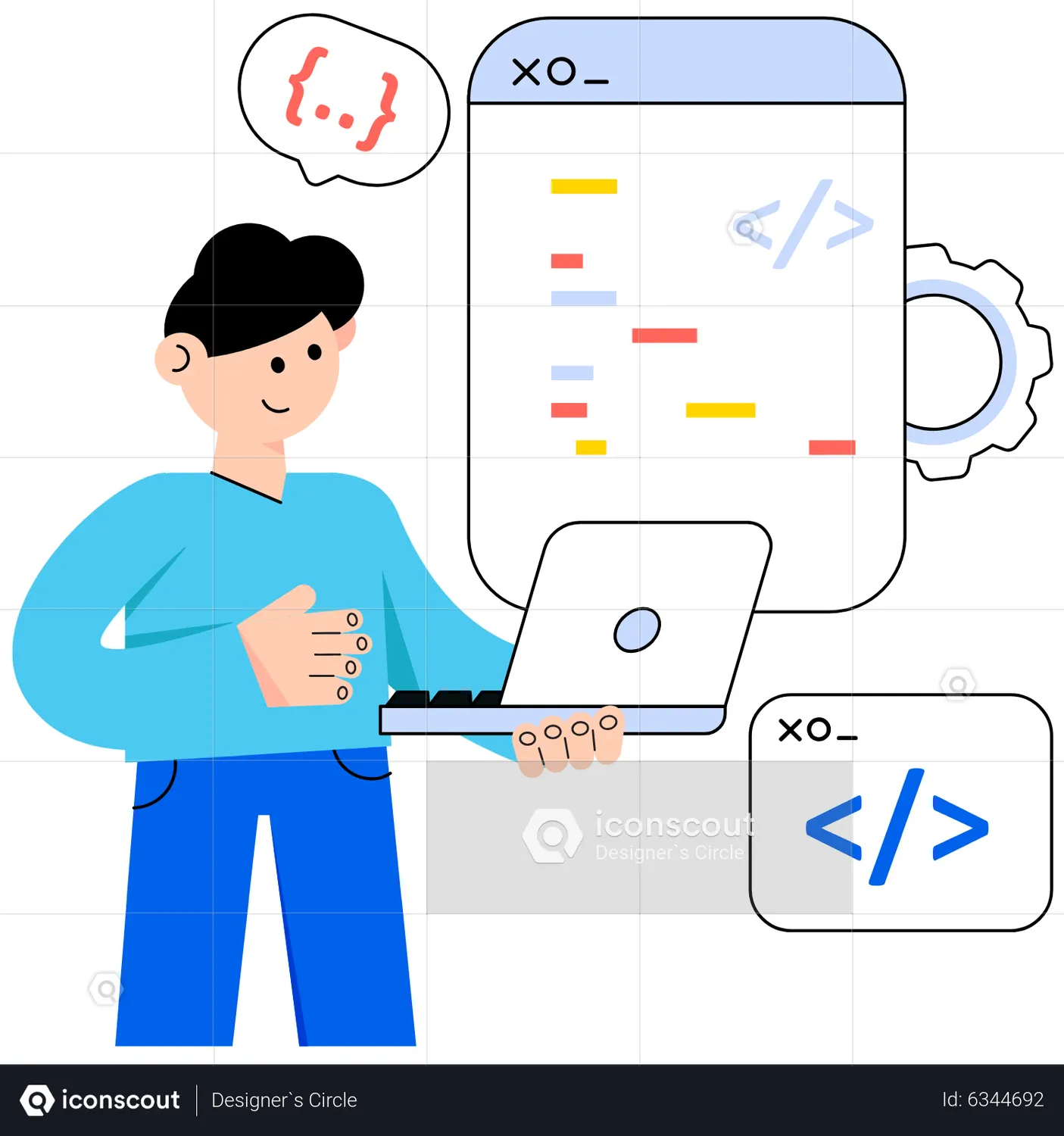 Programming Animation - Free Download Seo & Web Animations | IconScout