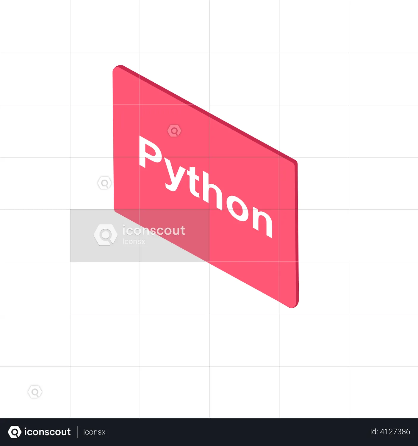 Python Animated Icon download in JSON, LOTTIE or MP4 format