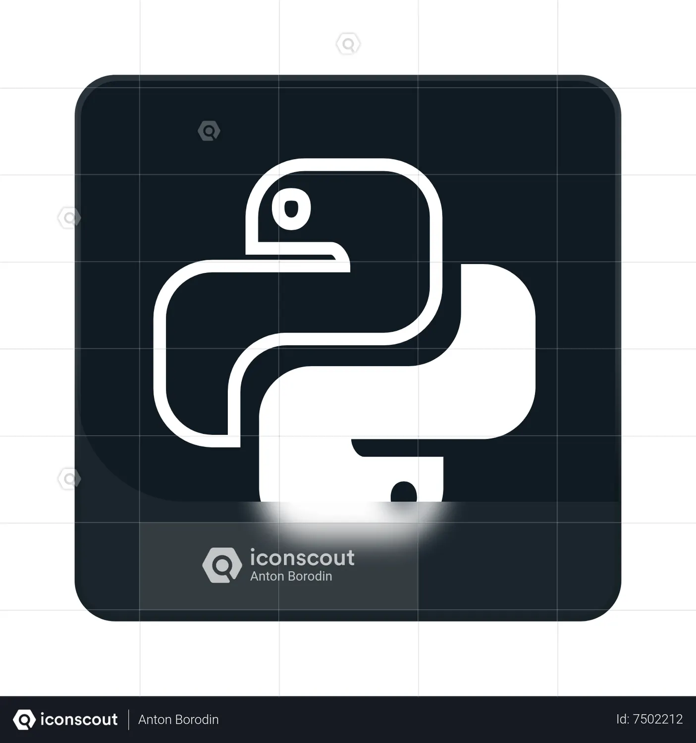 Python Animated Icon download in JSON, LOTTIE or MP4 format