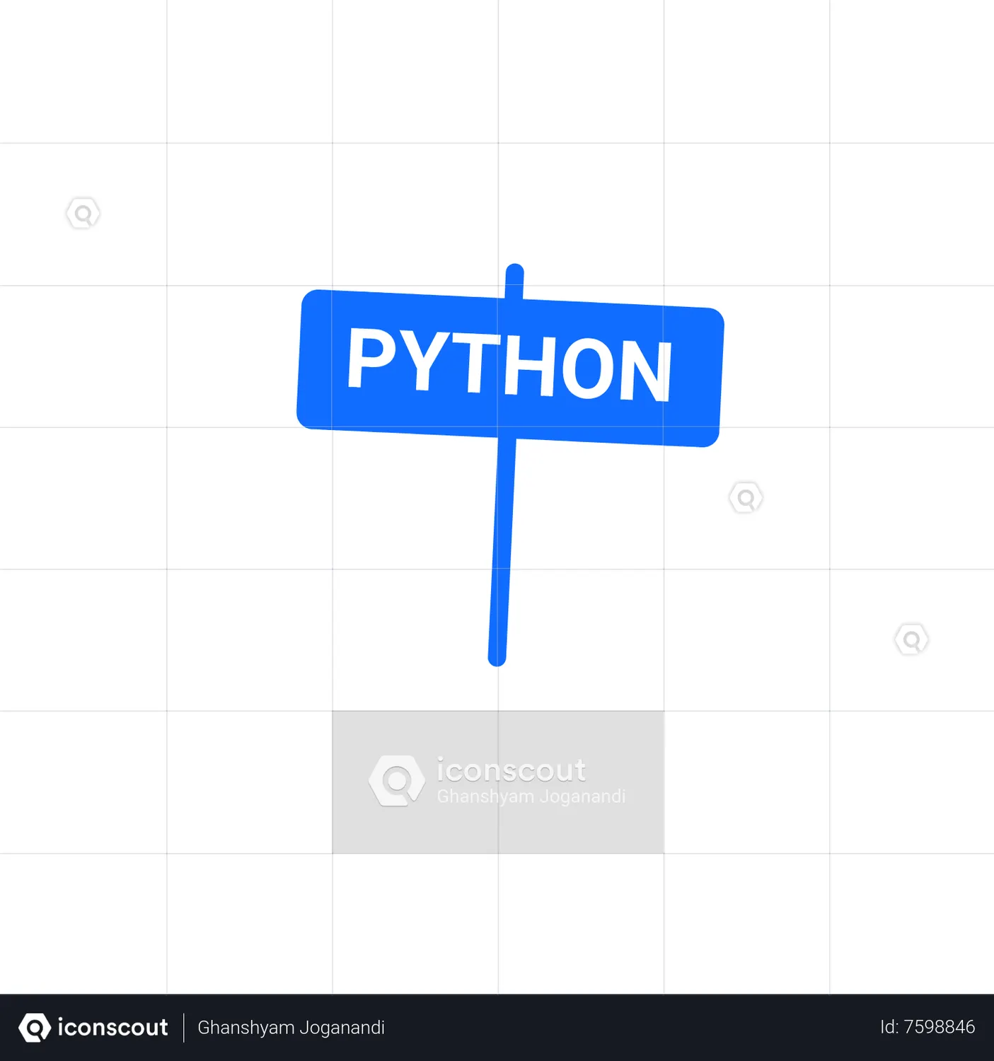 Python Animated Icon download in JSON, LOTTIE or MP4 format