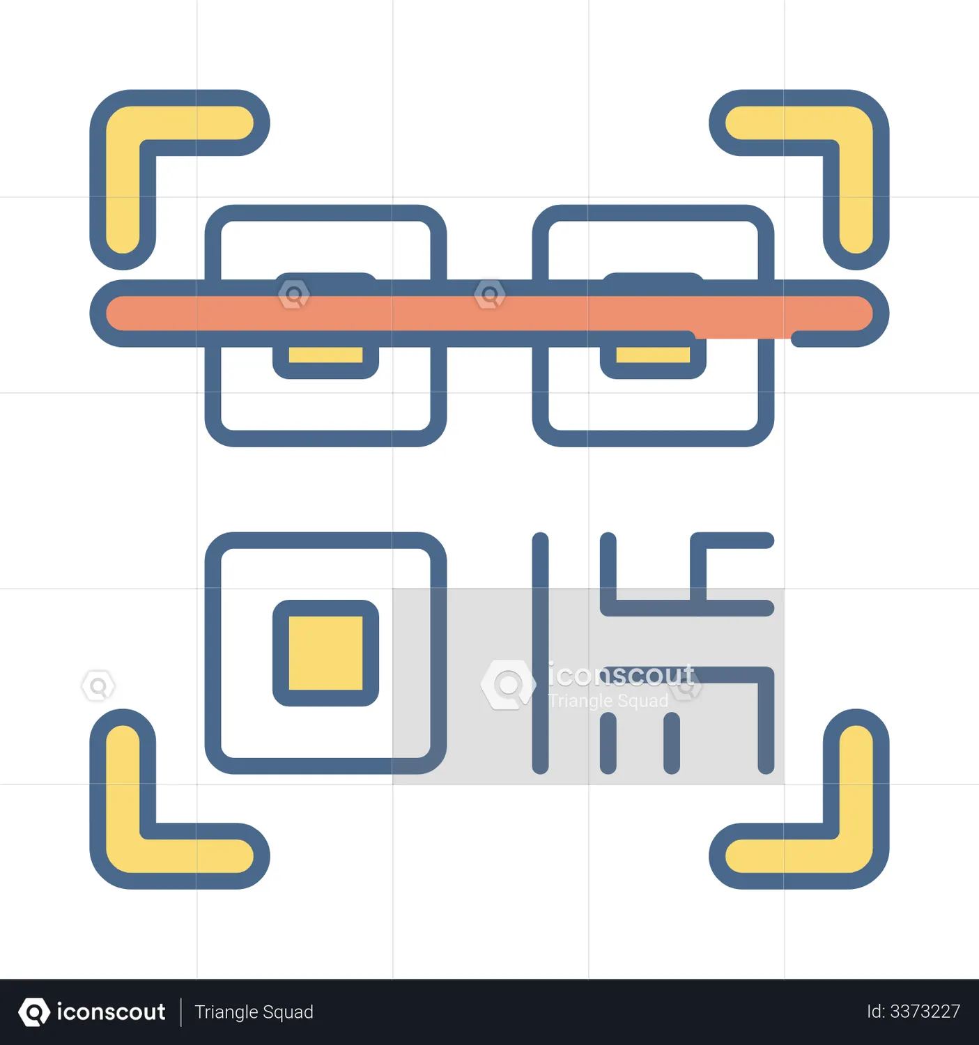 Qr Code Scan Animated Icon download in JSON, LOTTIE or MP4 format