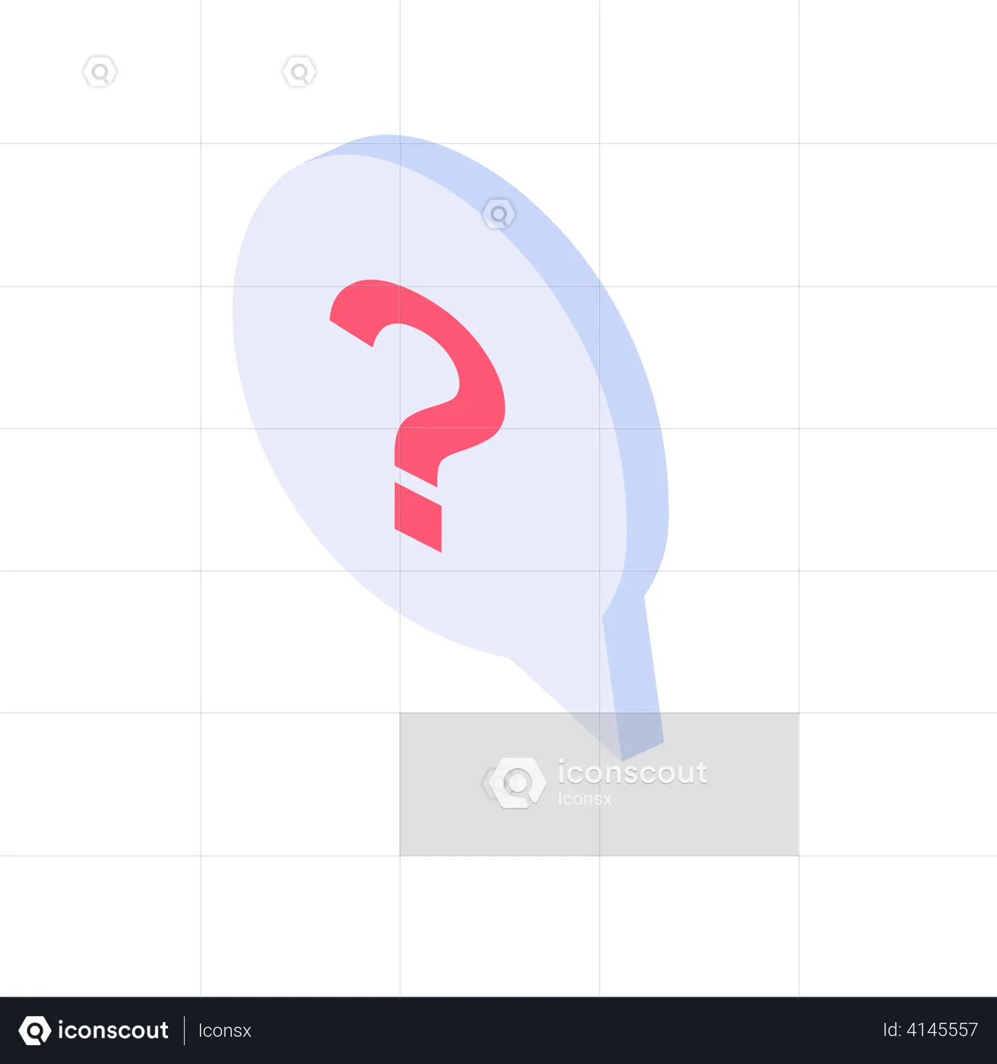 Question Mark Animated Icon download in JSON, LOTTIE or MP4 format