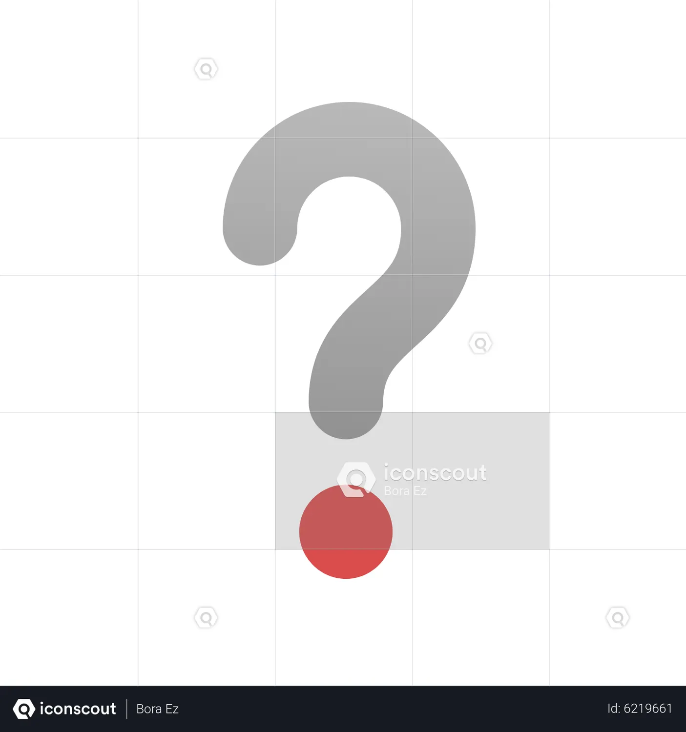 Question Mark Animated Icon download in JSON, LOTTIE or MP4 format