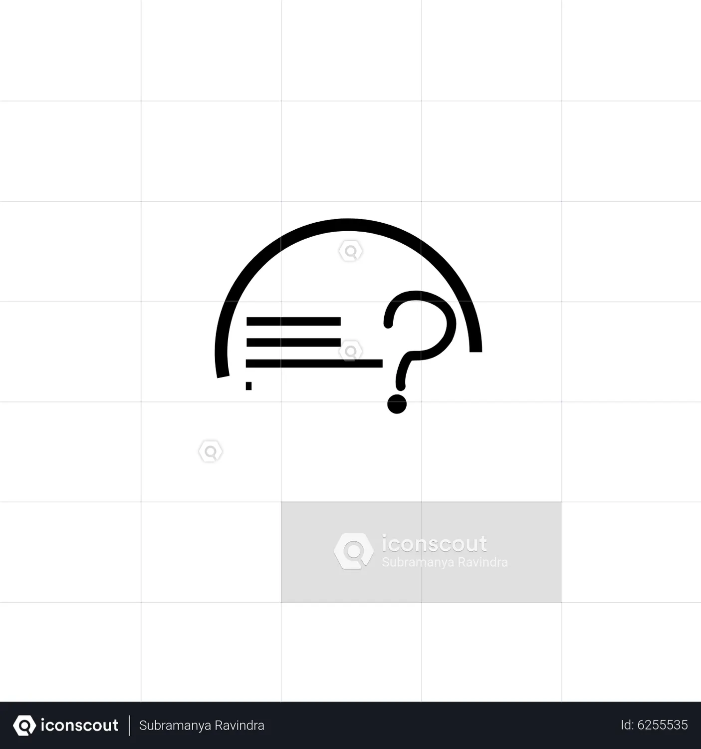 Question mark Animated Icon download in JSON, LOTTIE or MP4 format