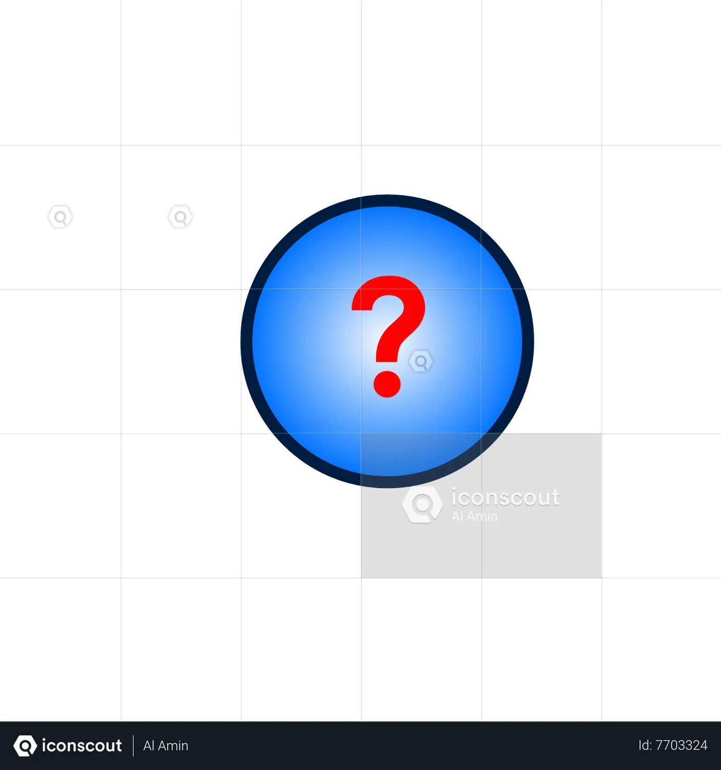 Question mark Animated Illustration download in JSON, LOTTIE or MP4 format