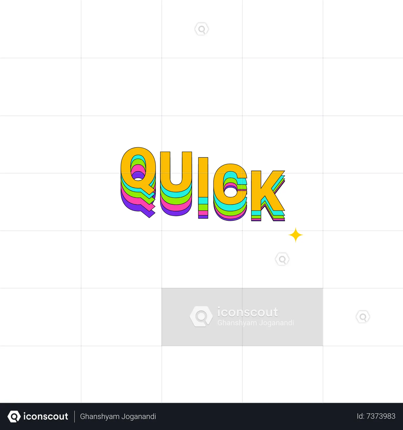 Quick Animated Icon download in JSON, LOTTIE or MP4 format