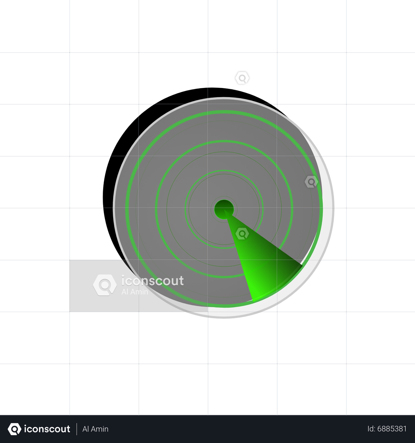 Radar Scanner Animation by Al Amin | LottieFiles