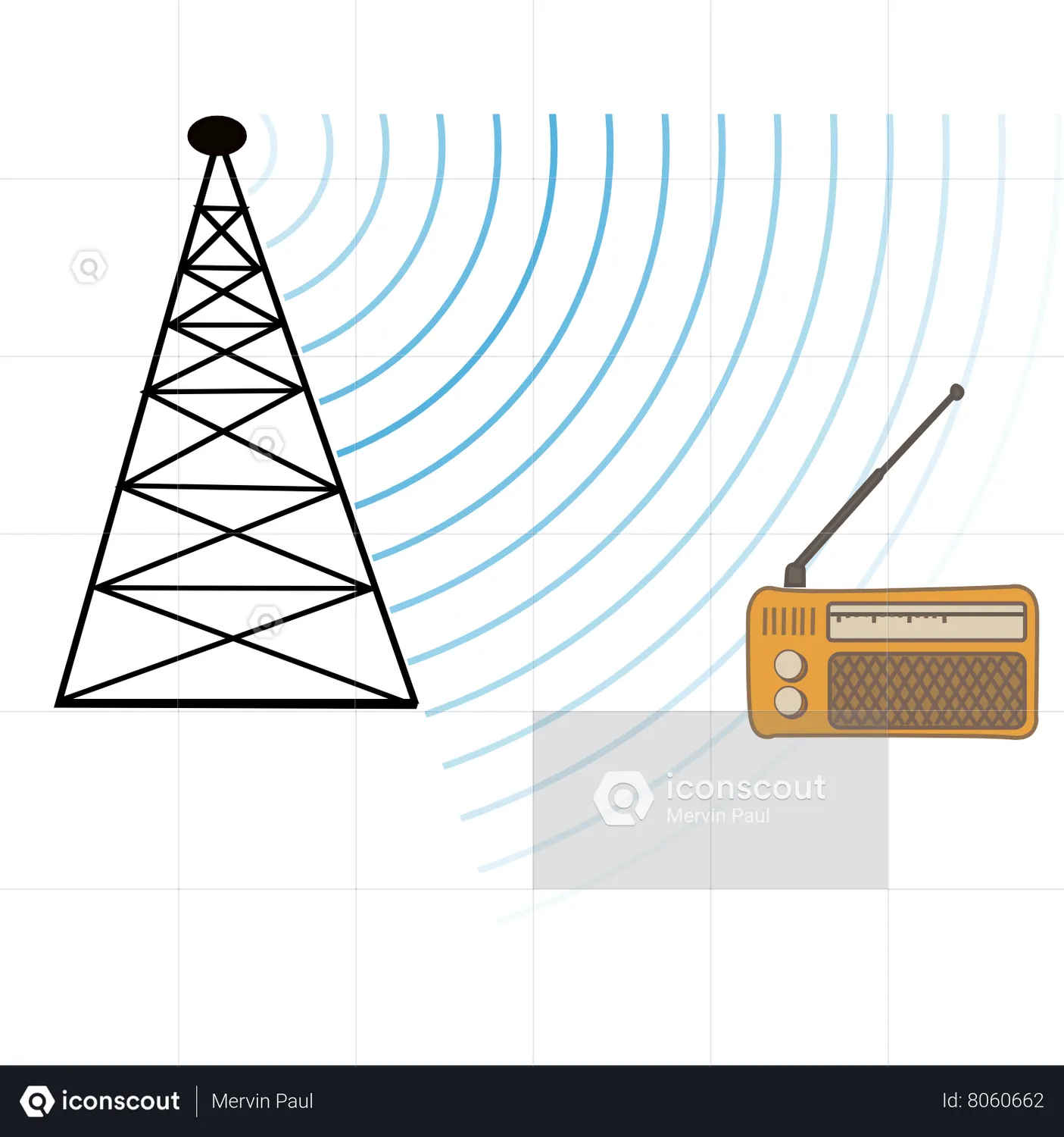 Radio Waves Icon Lottie Animation - School & Education Lottie ...