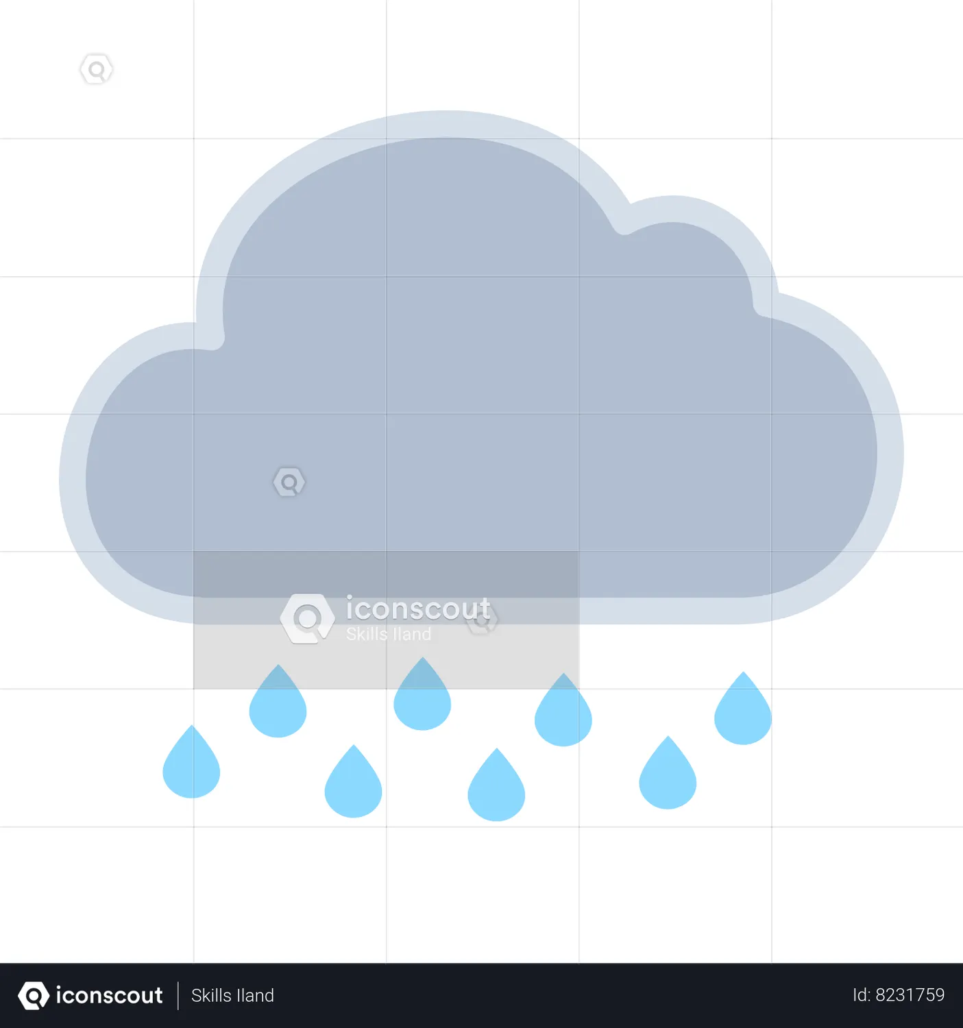 Rain Animated Icon download in JSON, LOTTIE or MP4 format