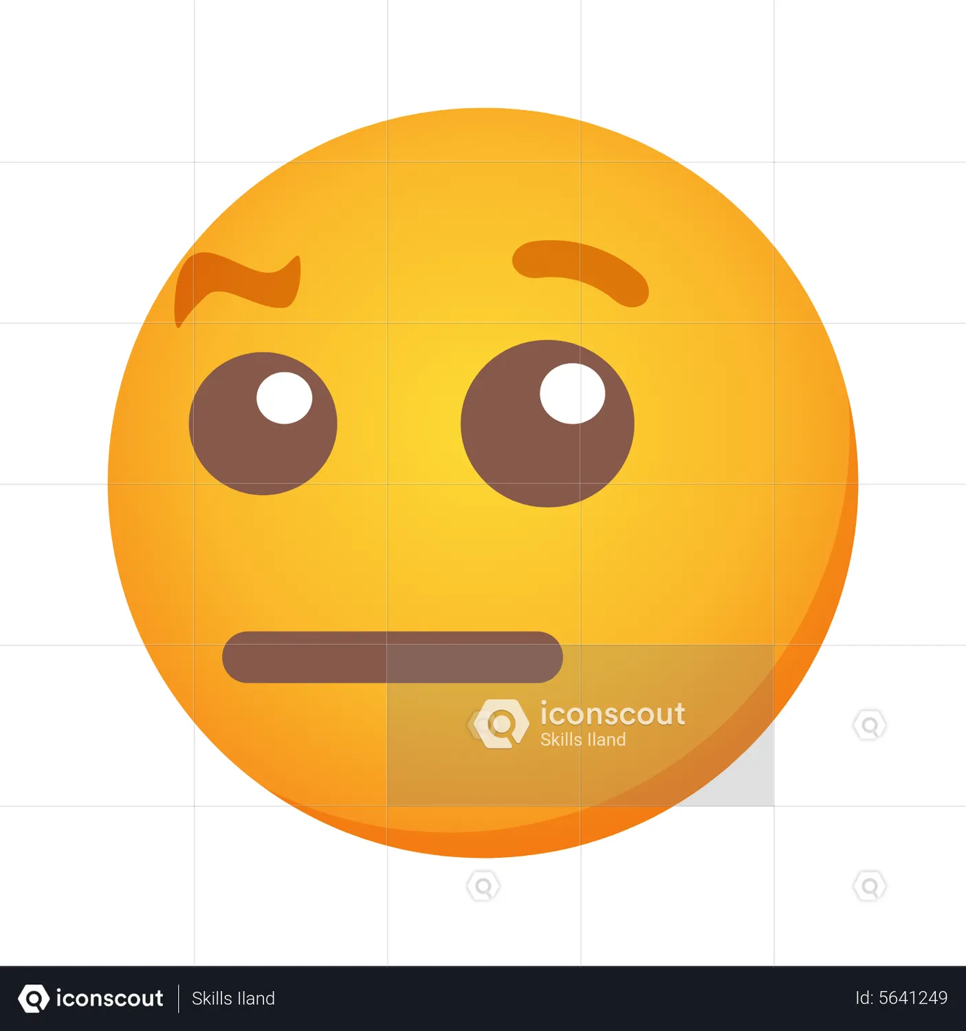 Raised Eyebrow Emoji Emoji Animated Icon Download In Json Lottie Or Mp4 Format 3020